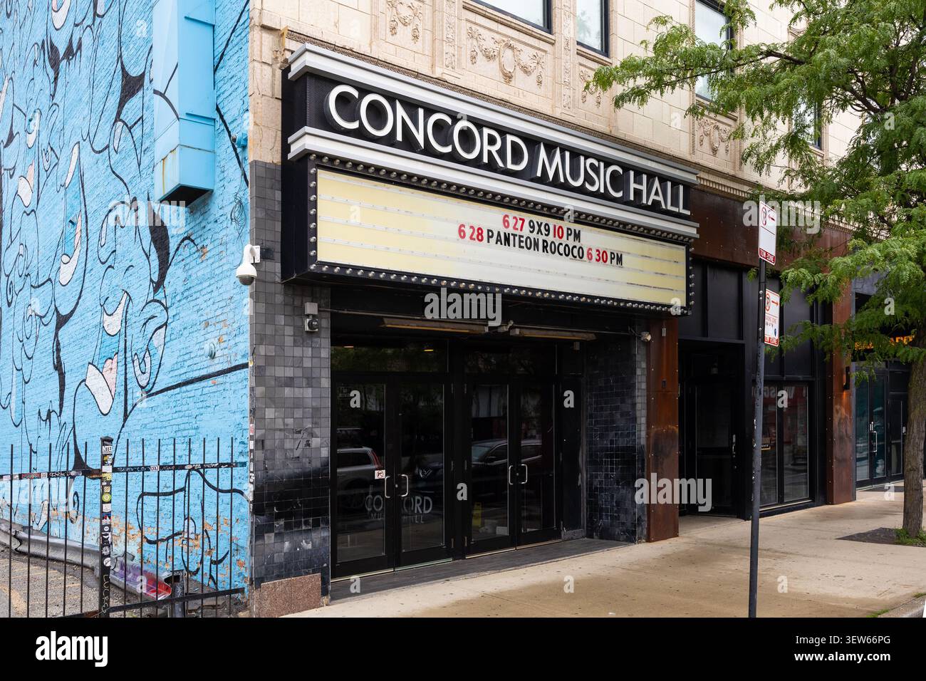 Il Concord Music Hall è un locale musicale di medie dimensioni situato nei quartieri Logan Square - Bucktown di Chicago, inaugurato nel 2013. Foto Stock