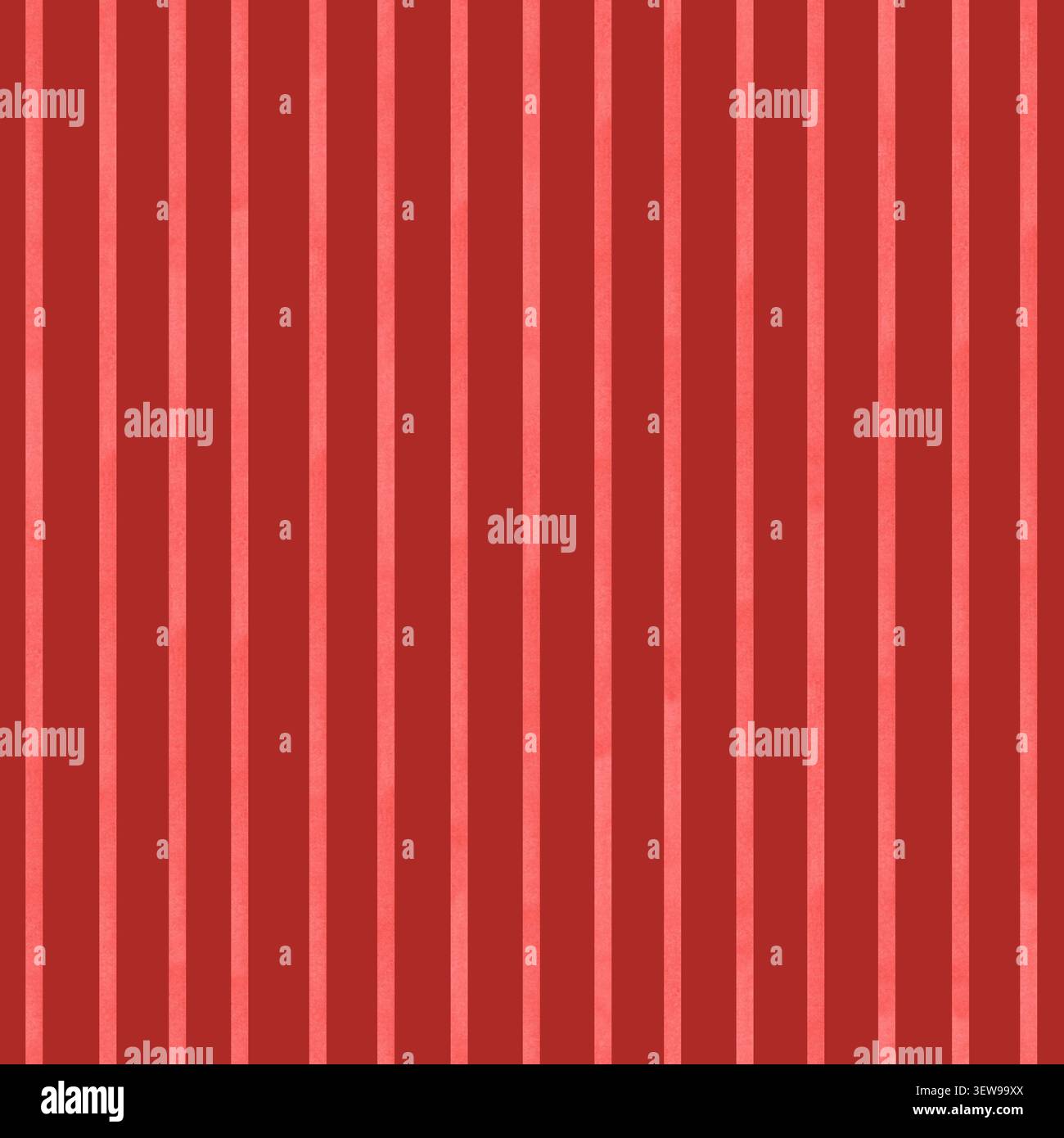Sfondo a righe rosse con colori ad acquerello senza cuciture Foto Stock