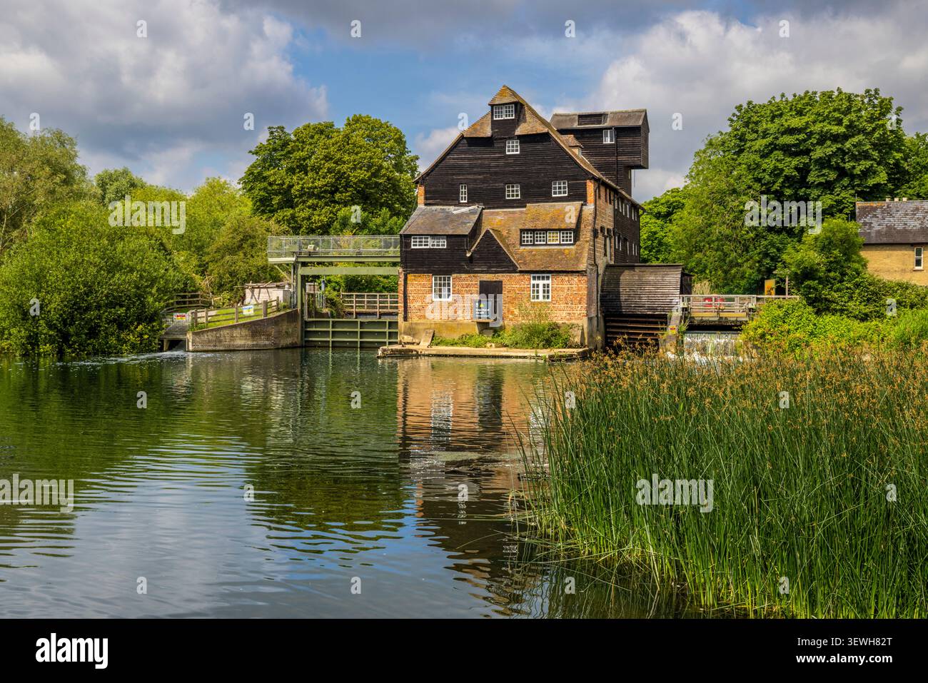 Houghton Mill, Cambridgeshire, Inghilterra Foto Stock