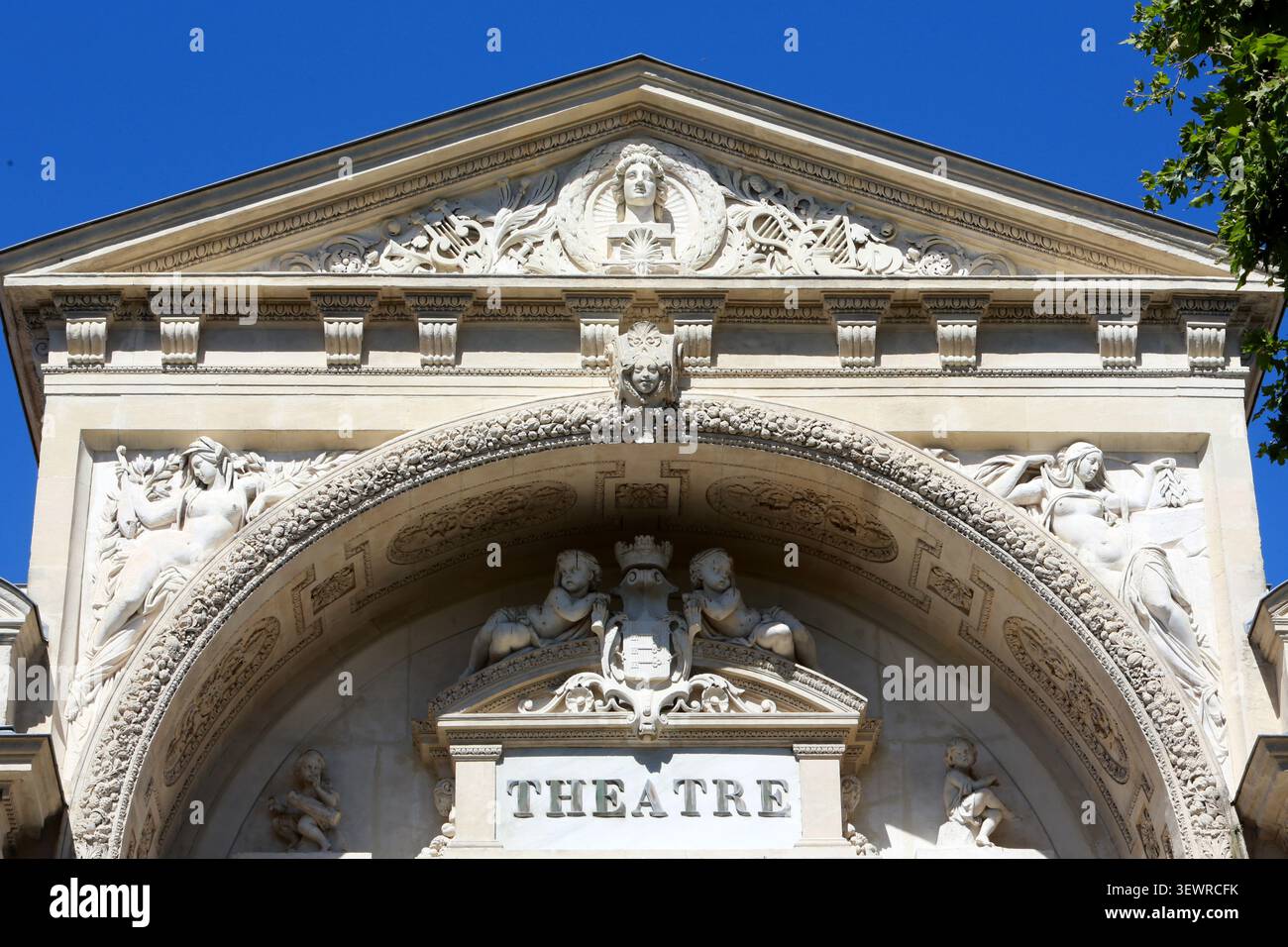 L'Opéra Grand Avignon, nommé Initialement Théâtre Municipal, puis Opéra-Théâtre d'Avignon et des Pays de Vaucluse, est une salle de spectacle construi Foto Stock