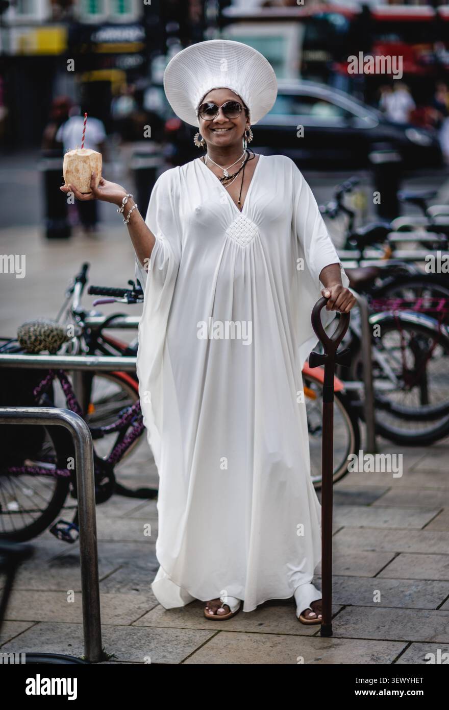 Artista musicale al Windrush Big Caribbean Lunch 2026. Foto Stock