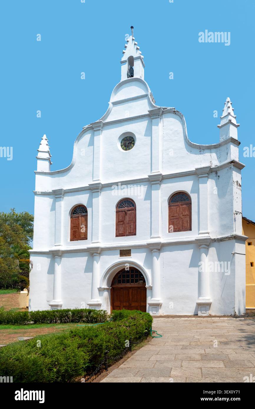 La chiesa di San Francesco, a Fort Kochi - Fort Cochin, originariamente costruita nel 1503, è una delle più antiche chiese europee in India, kerala Foto Stock