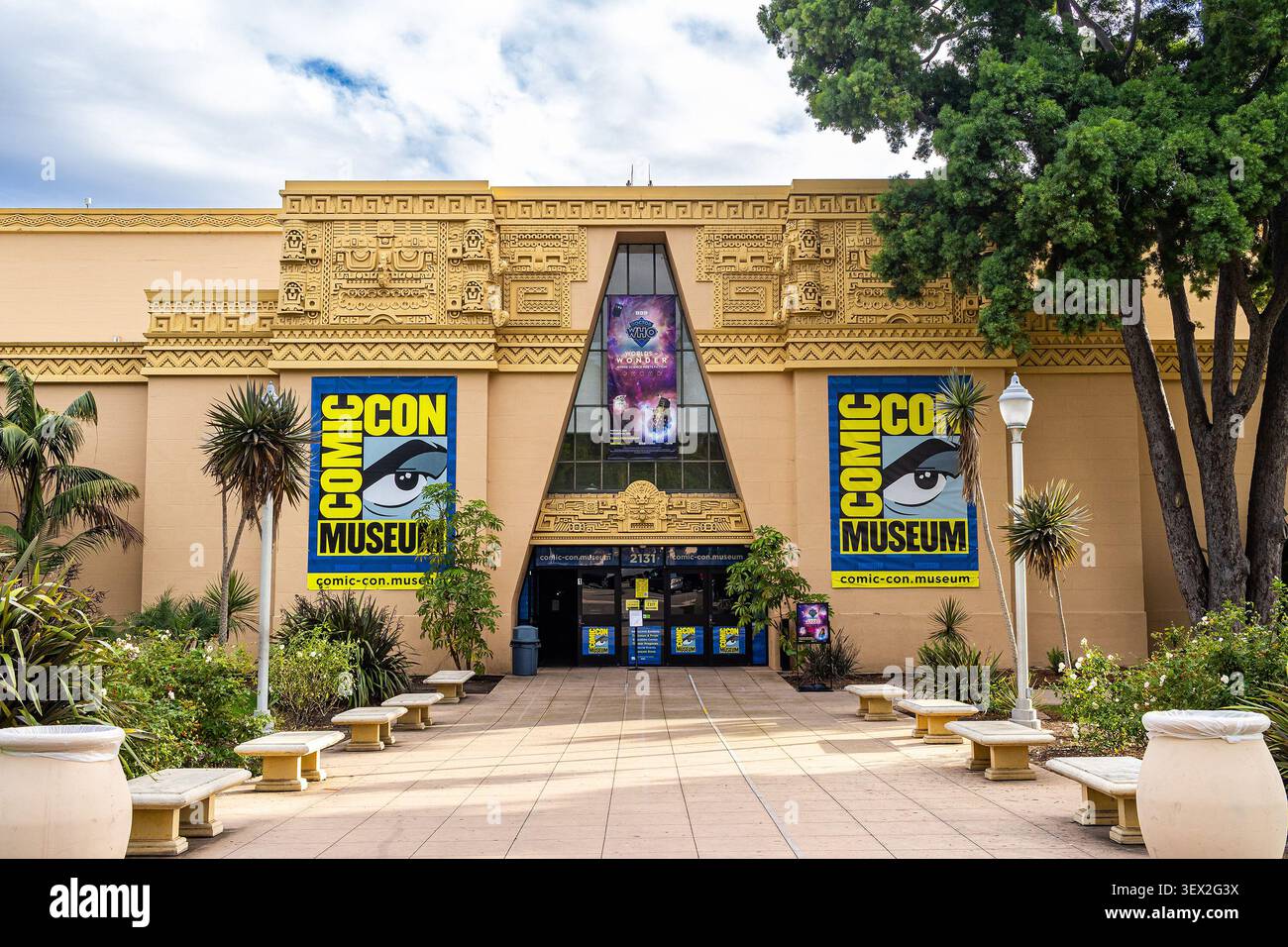 Comic con Museum di San Diego, California, museo d'arte di Balboa Park incentrato sui fumetti Foto Stock