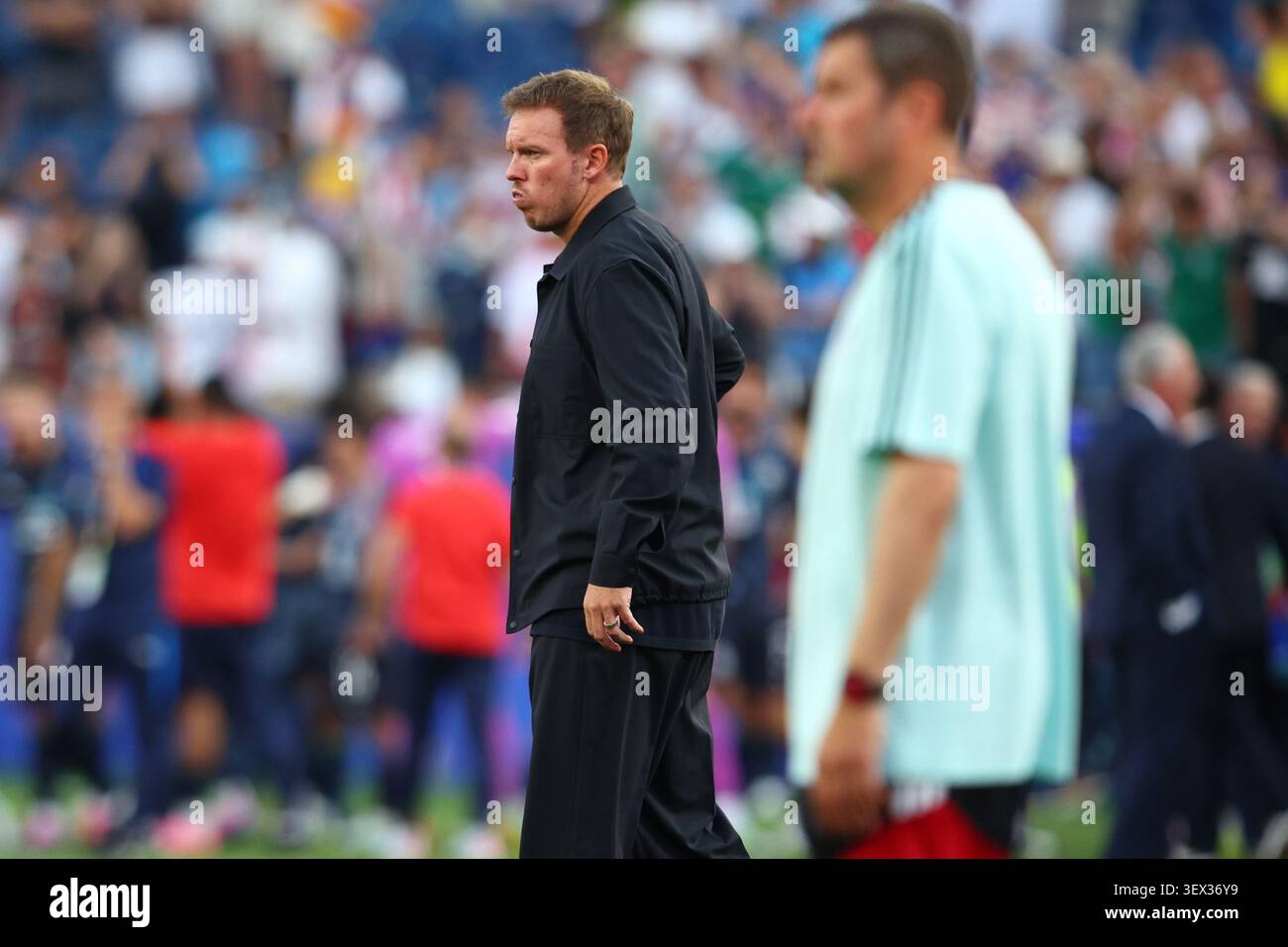 BOSTON, Stati Uniti - 29 giugno 2026: Il capo allenatore della Germania Julian Nagelsmann dopo la partita della Coppa del mondo FIFA 2026 del 32 tra Germania e Paraguay al Boston Stadium (credito: Craig Mercer/ Alamy Live News) Foto Stock