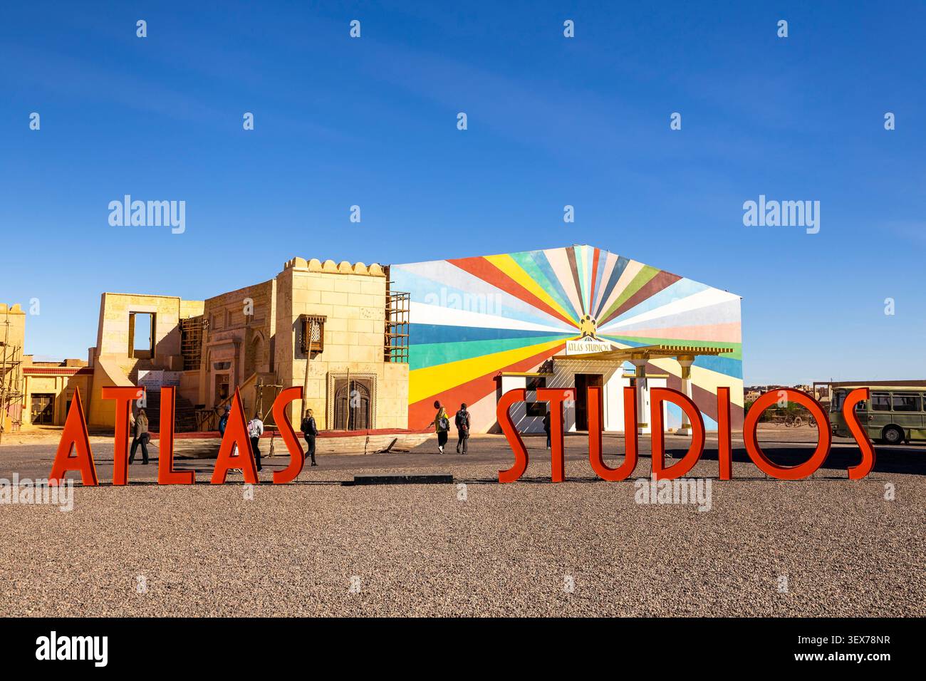 Marocco, regione di Drâa-Tafilalet, provincia di Ouarzazate, Ouarzazate, Atlas Studios, Ouarzazate Film Studios Foto Stock
