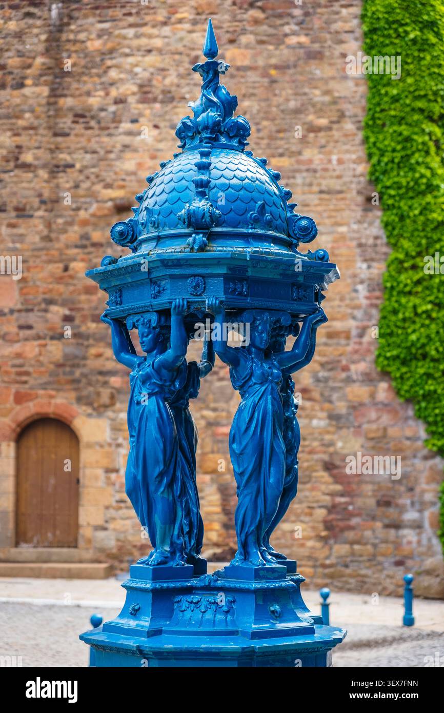 Francia, Calvados, Vire, Wallace Fountain Foto Stock