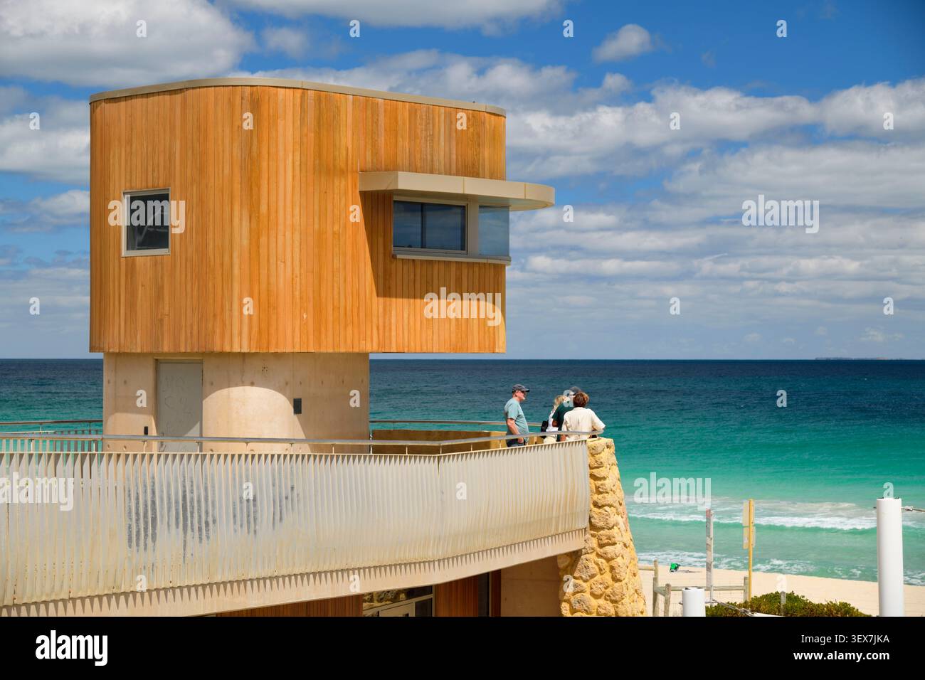 Australia, Australia Occidentale, Perth, Scarborough Beach, punto panoramico di fronte all'Oceano Indiano Foto Stock