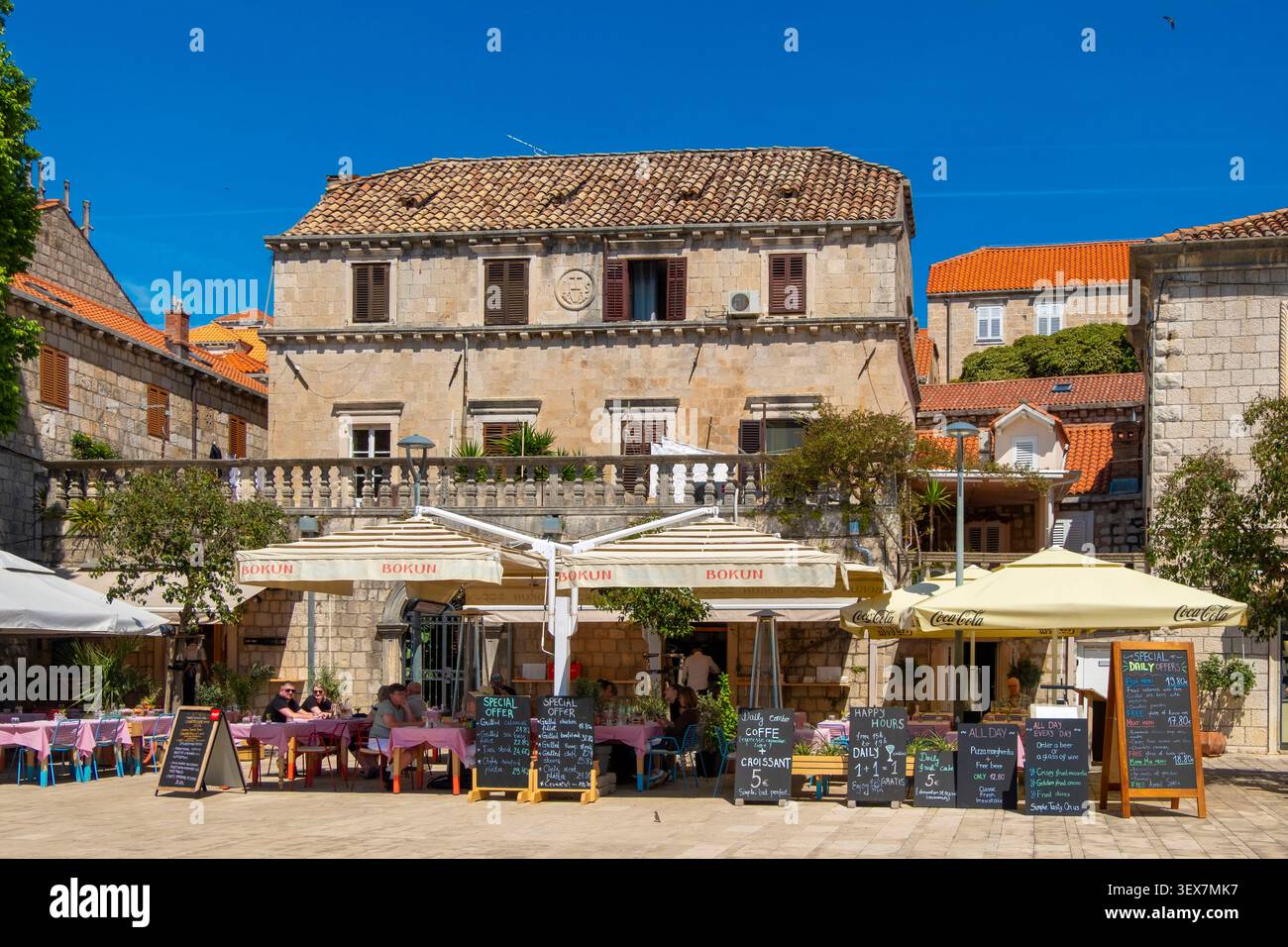 Croazia, Dalmazia, costa dalmata, città di Cavtat Foto Stock