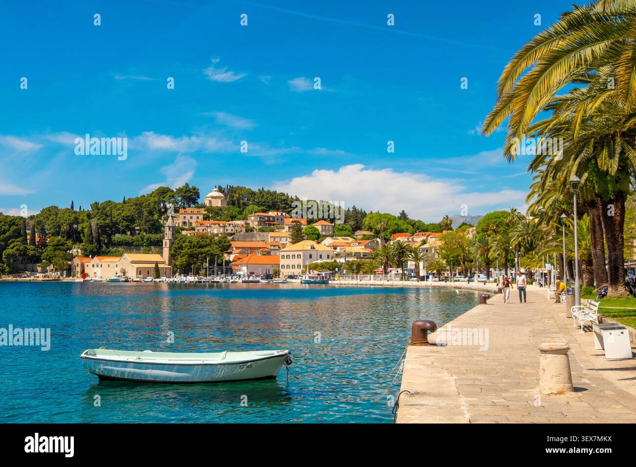 Croazia, Dalmazia, costa dalmata, città di Cavtat Foto Stock
