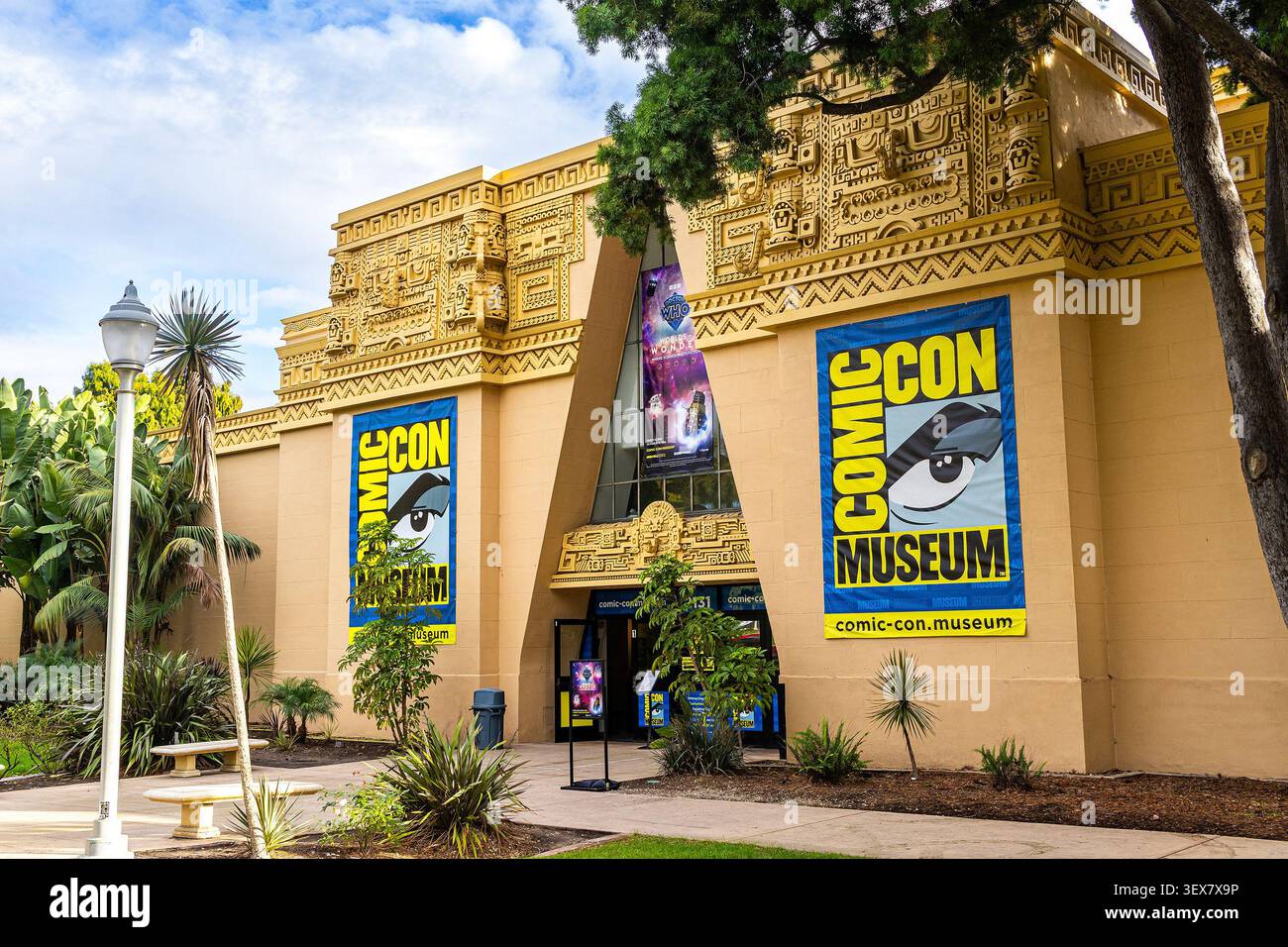 Comic con Museum di San Diego, California, museo d'arte di Balboa Park incentrato sui fumetti Foto Stock