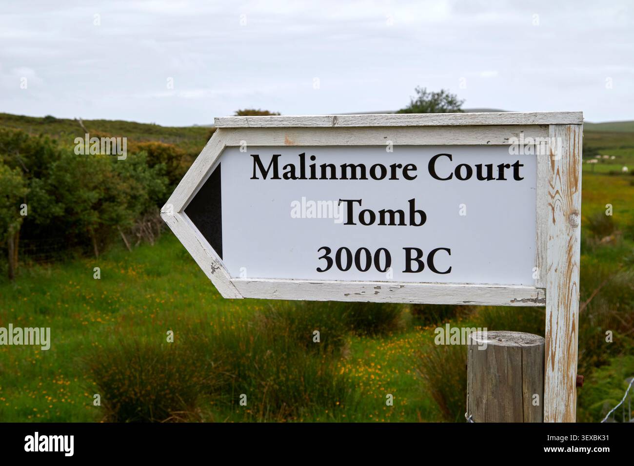 tomba di corte di malinmore cloghanmore tomba megalitica contea di donegal repubblica d'irlanda Foto Stock