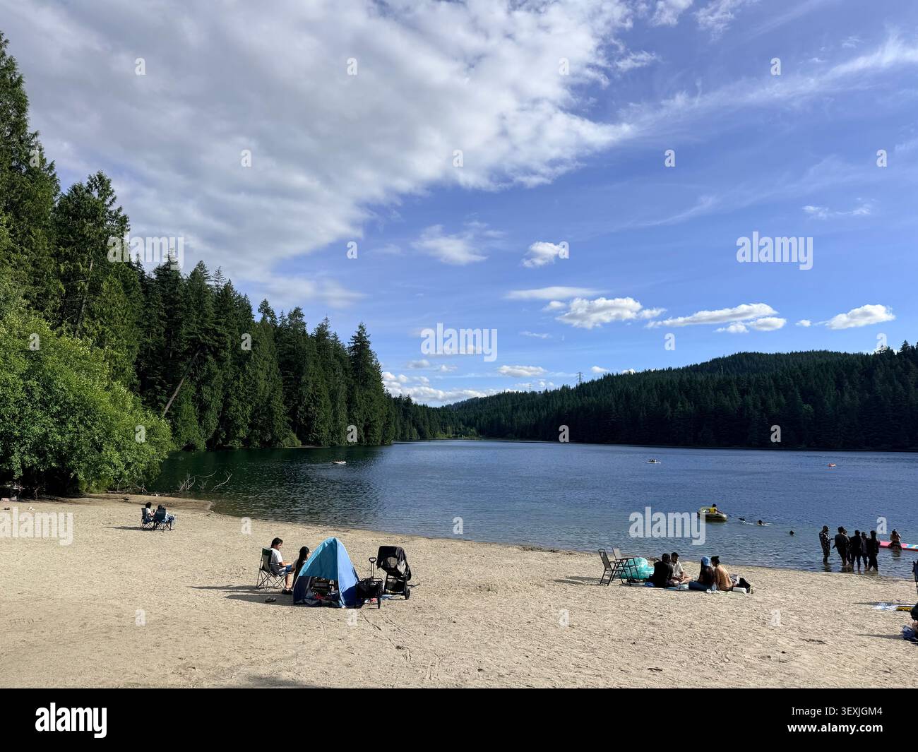 Spiaggia, Parco Regionale di Belcarra, British Columbia, Canada Foto Stock