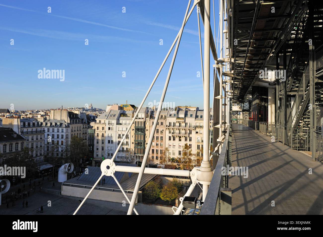 Centre Georges Pompidou, Museo Nazionale di Arte moderna, Parigi, regione Ile-de-France, Francia, Europa Foto Stock