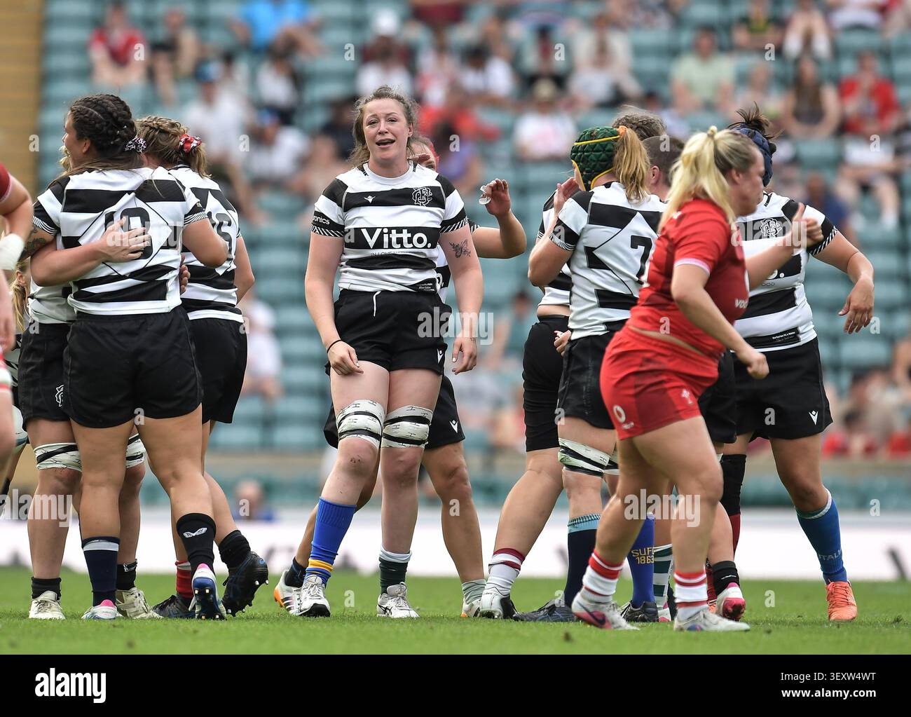 Barbarians Alex Tessier durante la partita tra Barbarians Women e Wales Women all'Allianze Stadium di Londra UK il 27 giugno 2026, foto di Gar Foto Stock
