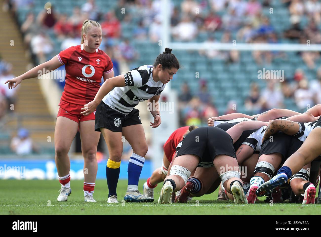 Barbarians Caity Mattinson durante la partita tra Barbarians Women e Wales Women all'Allianze Stadium di Londra Regno Unito il 27 giugno 2026, foto di Foto Stock