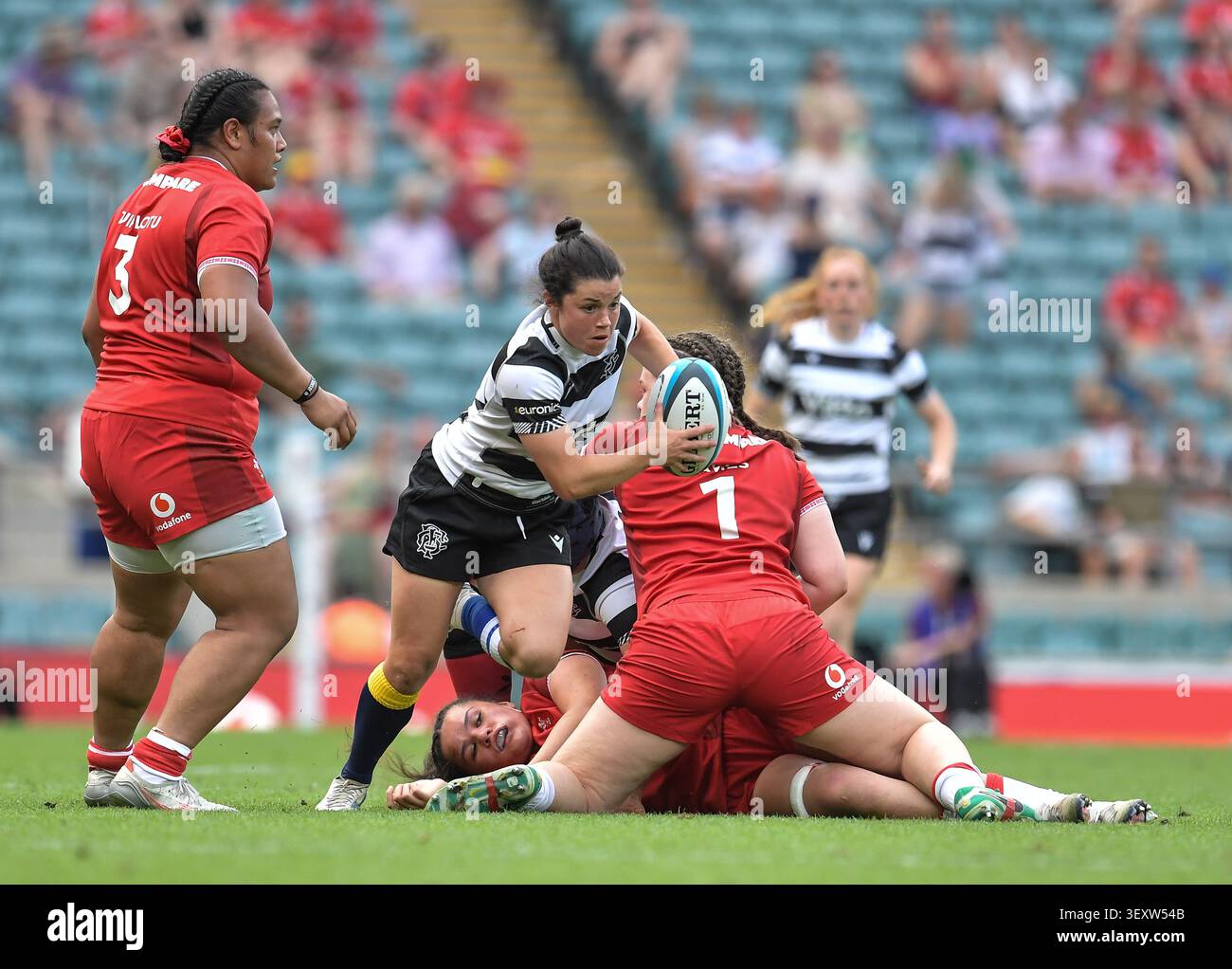 Barbarians Caity Mattinson durante la partita tra Barbarians Women e Wales Women all'Allianze Stadium di Londra Regno Unito il 27 giugno 2026, foto di Foto Stock