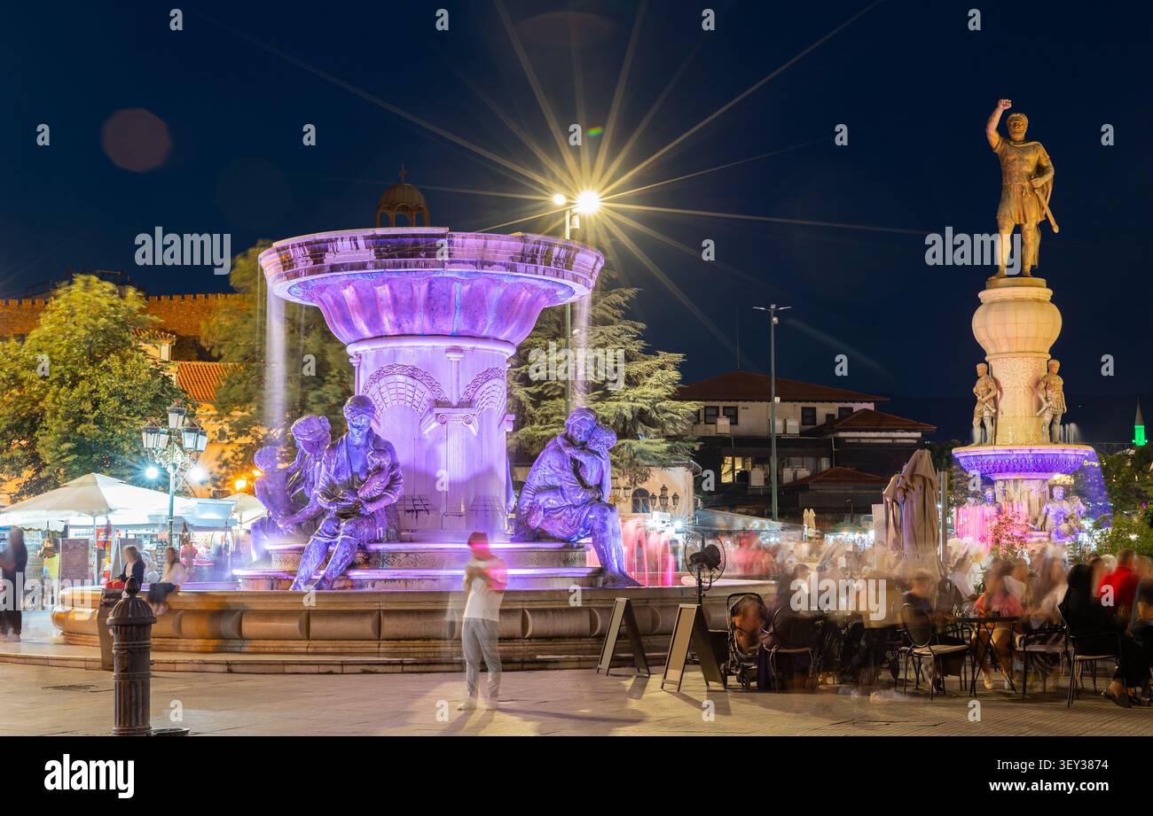 Fontana Olimpia - madre di Alessandro III di Macedonia Foto Stock