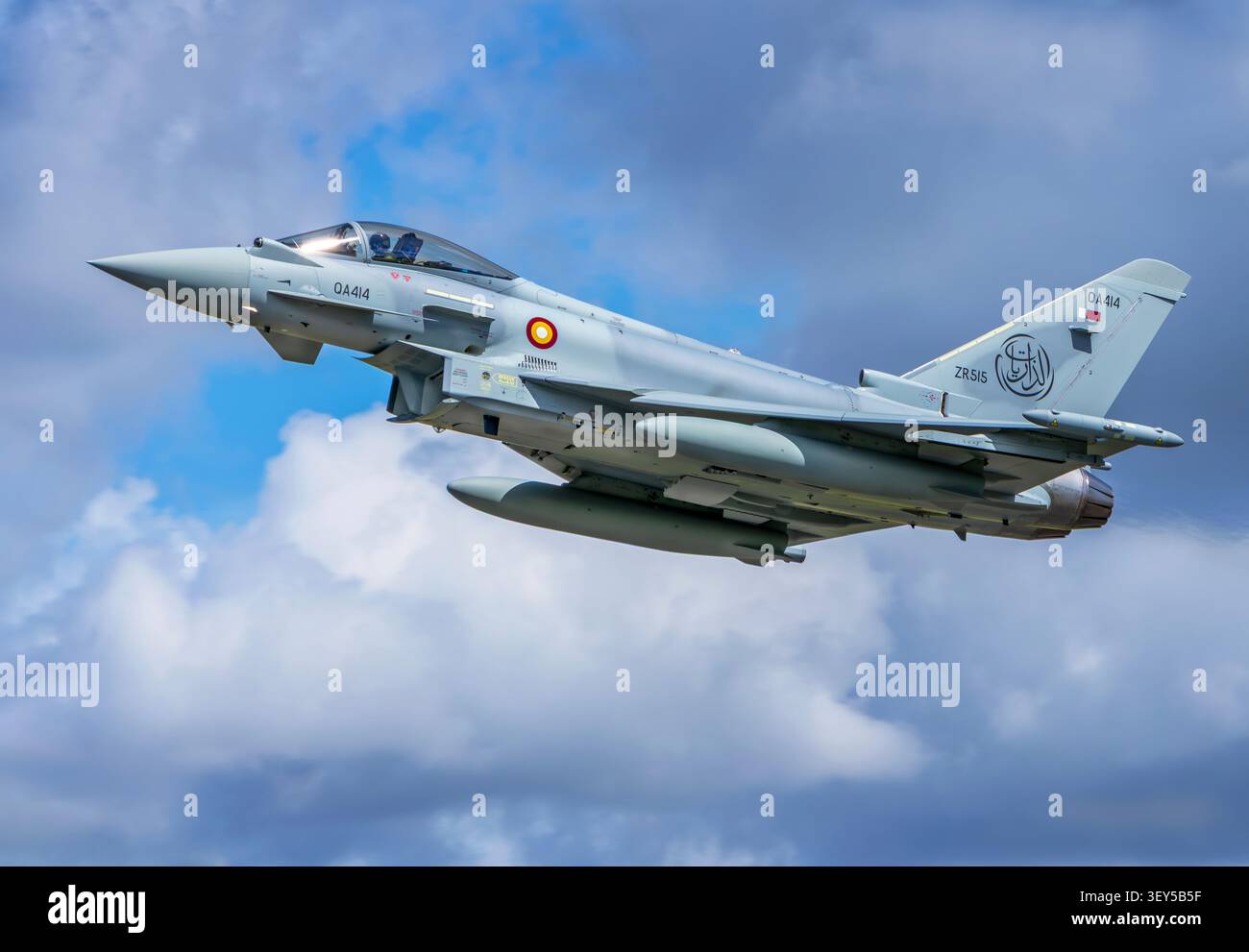 Typhoon della Forza Aerea dell'Emirato del Qatar Foto Stock