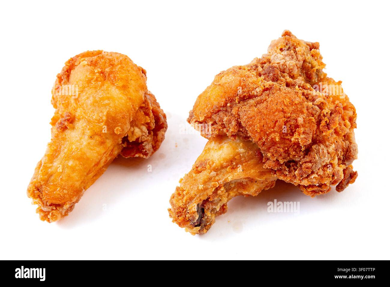 Alette di pollo fritte croccanti, spuntino di pollo fritto dorato Foto Stock