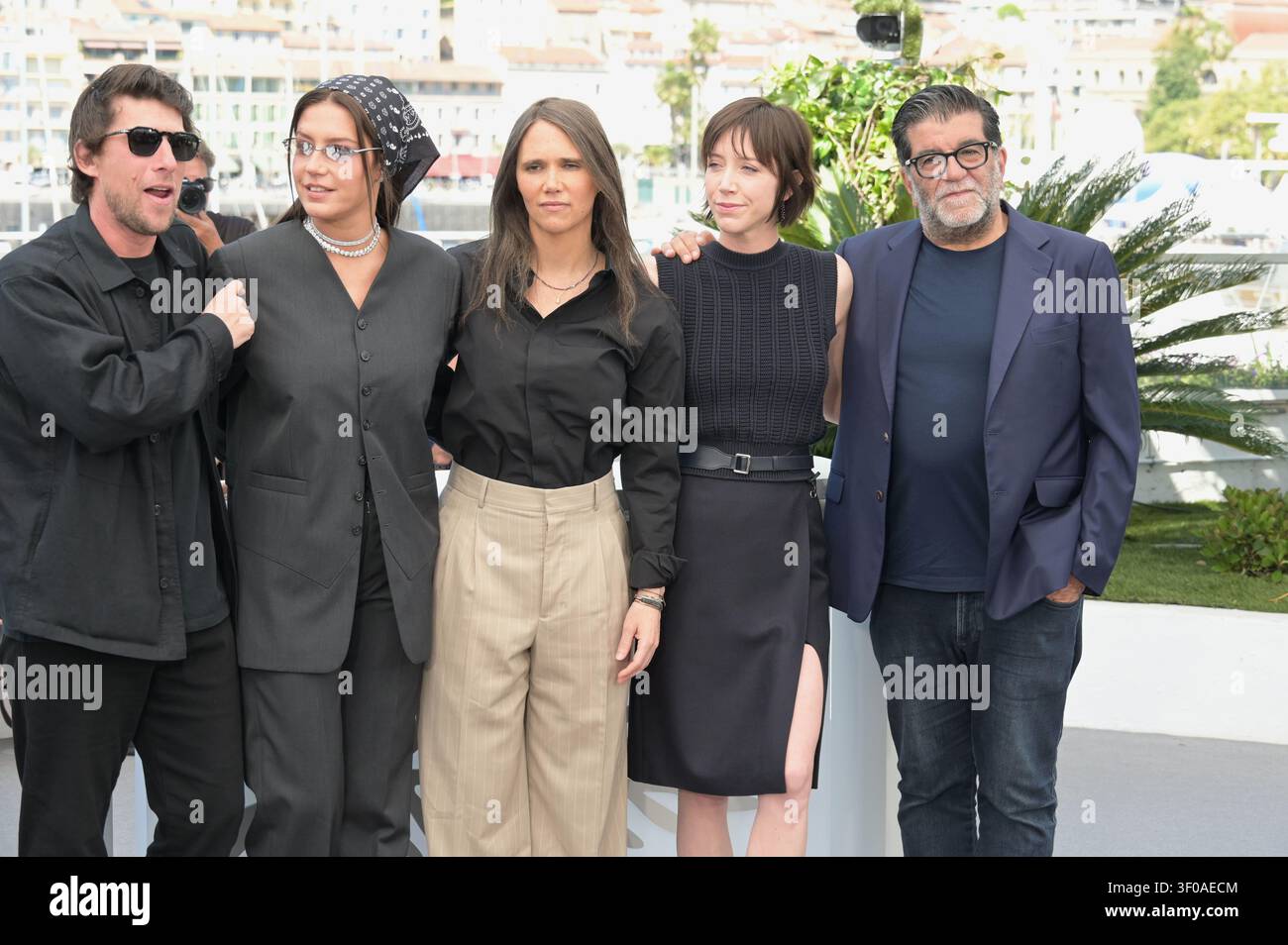 Cast del film: Hugo Selignac, Adèle Exarchopoulos, Jeanne Herry, Sara Giraudeau, Alain Attal Photocall del film "Garance" (un altro giorno) 79° Festival del Cinema di Cannes 18 maggio 2026 Photo Jacky Godard crediti: Jacky Godard/Photo12 Foto Stock