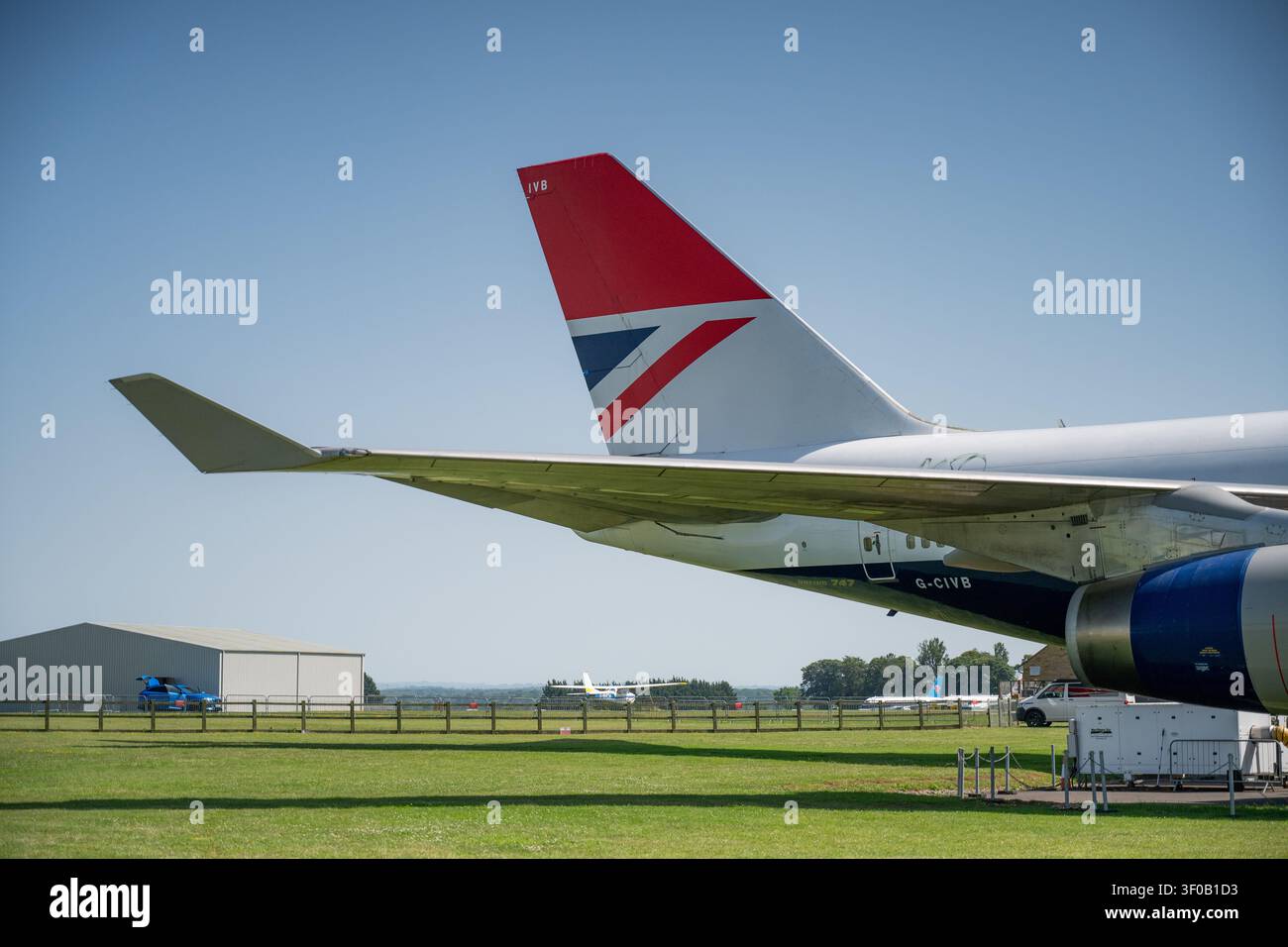 Boeing 747 a Kemble Foto Stock
