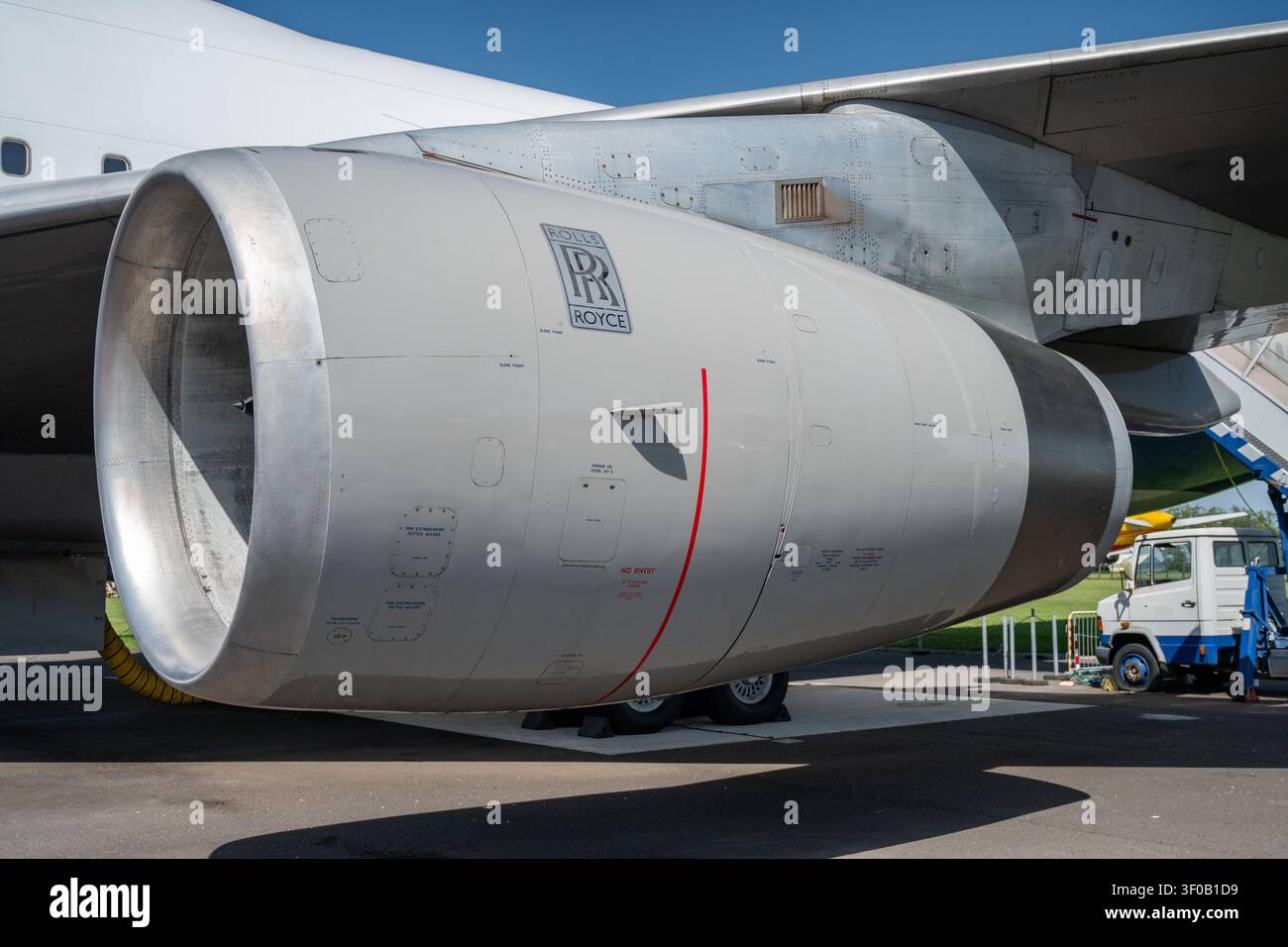 Boeing 747 a Kemble Foto Stock