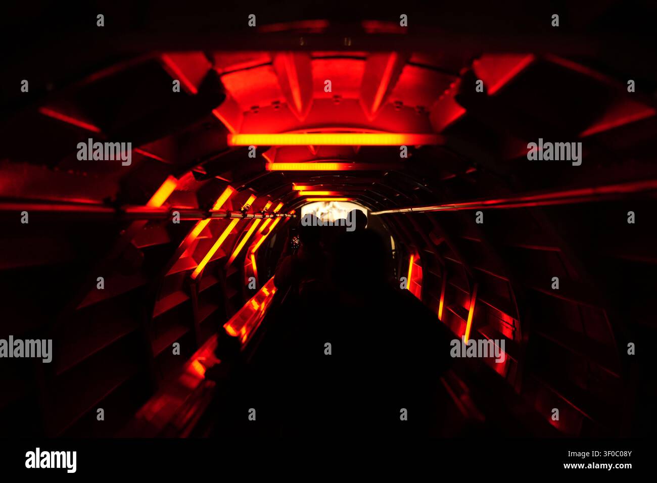 All'interno dell'Atomium Foto Stock