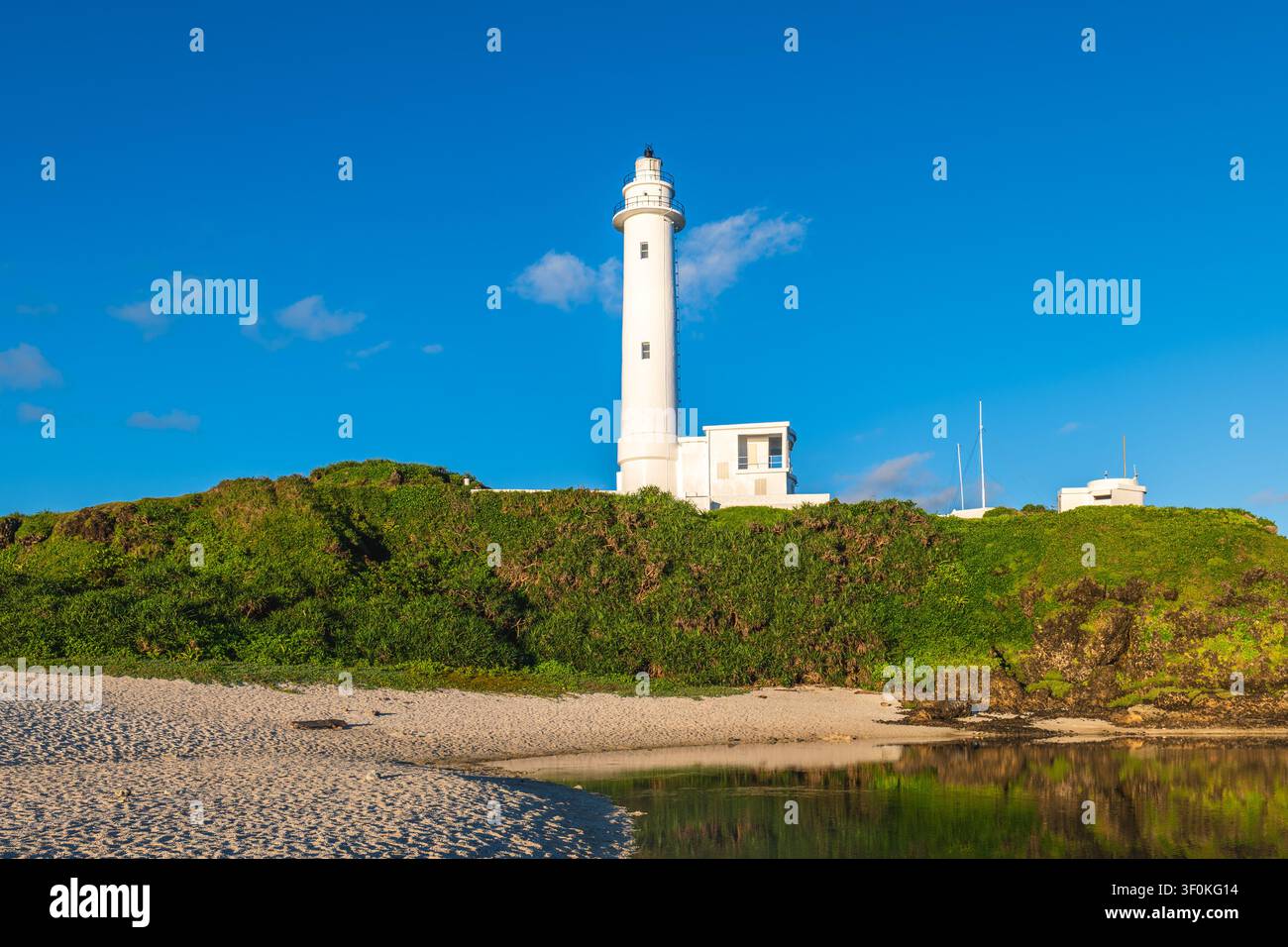 Faro di Ludao a Ludao, Isola Verde, Contea di Taitung, Taiwan Foto Stock
