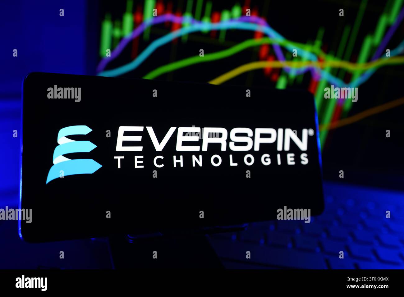 Everspin Technologies Azienda di semiconduttori che produce soluzioni di memoria magnetica e tecnologie di archiviazione integrate Foto Stock