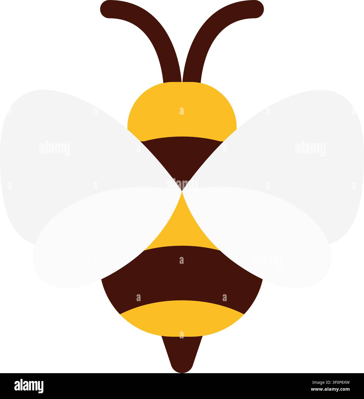 Icona di ape, Insetto, Natura, Animale, Simbolo, Ape, Insetto, Piatto Illustrazione Vettoriale