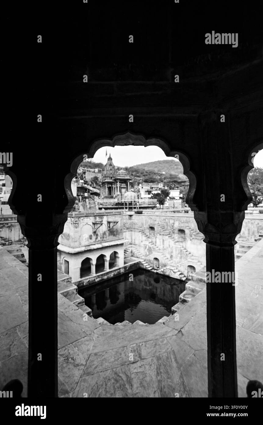 Stepwell Jaipur Foto Stock