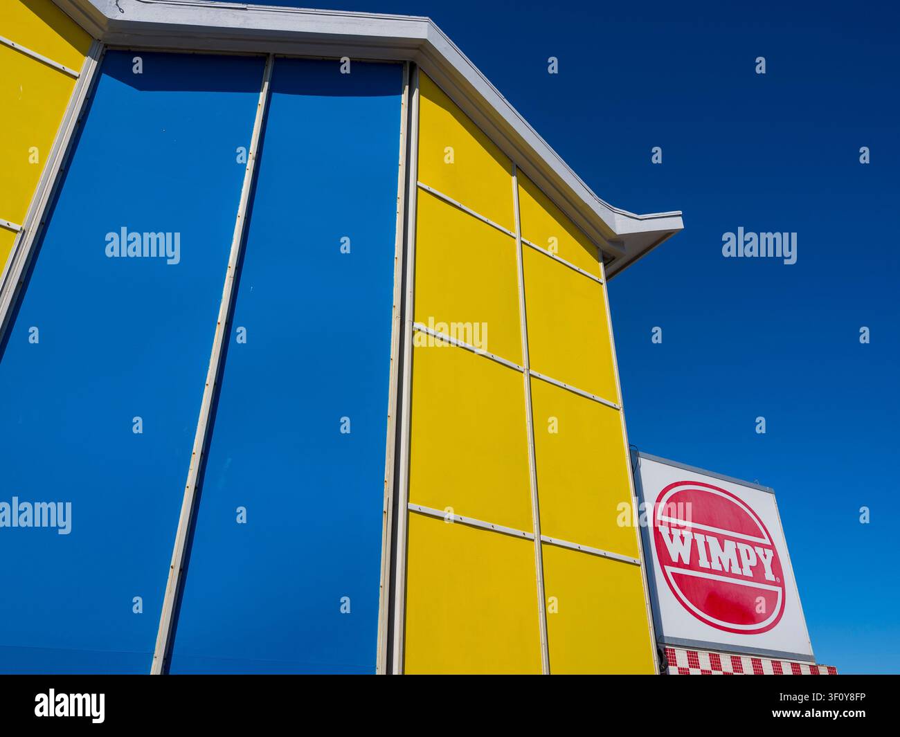 Wimpy, Edificio grafico, Southsea, Portsmouth, Inghilterra, Regno Unito. Foto Stock
