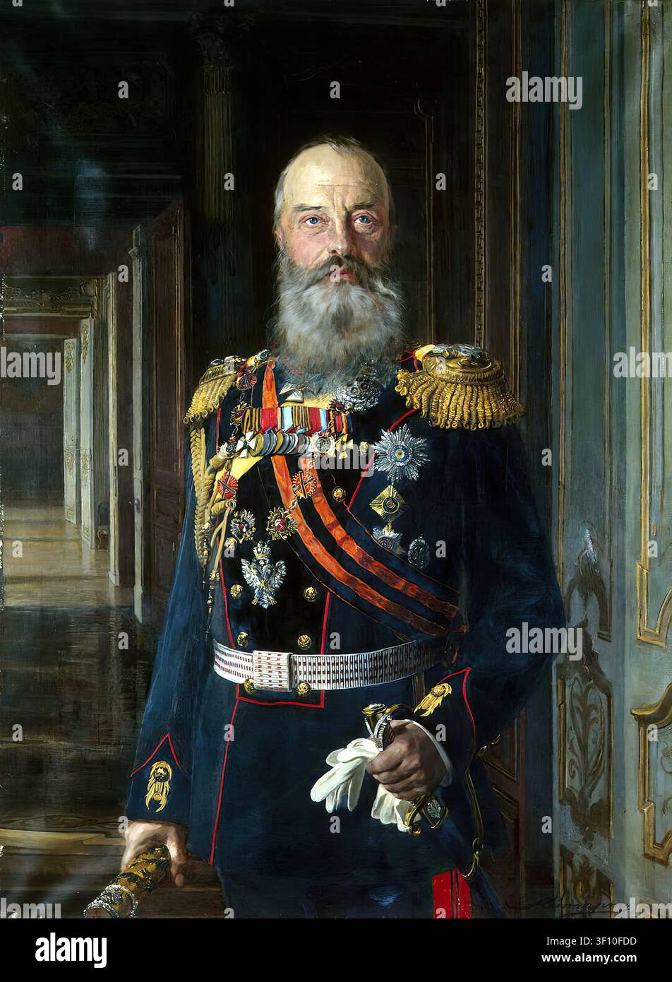 Ritratto del Gran Duca Mikhail Nikolayevich, 1913. Foto Stock