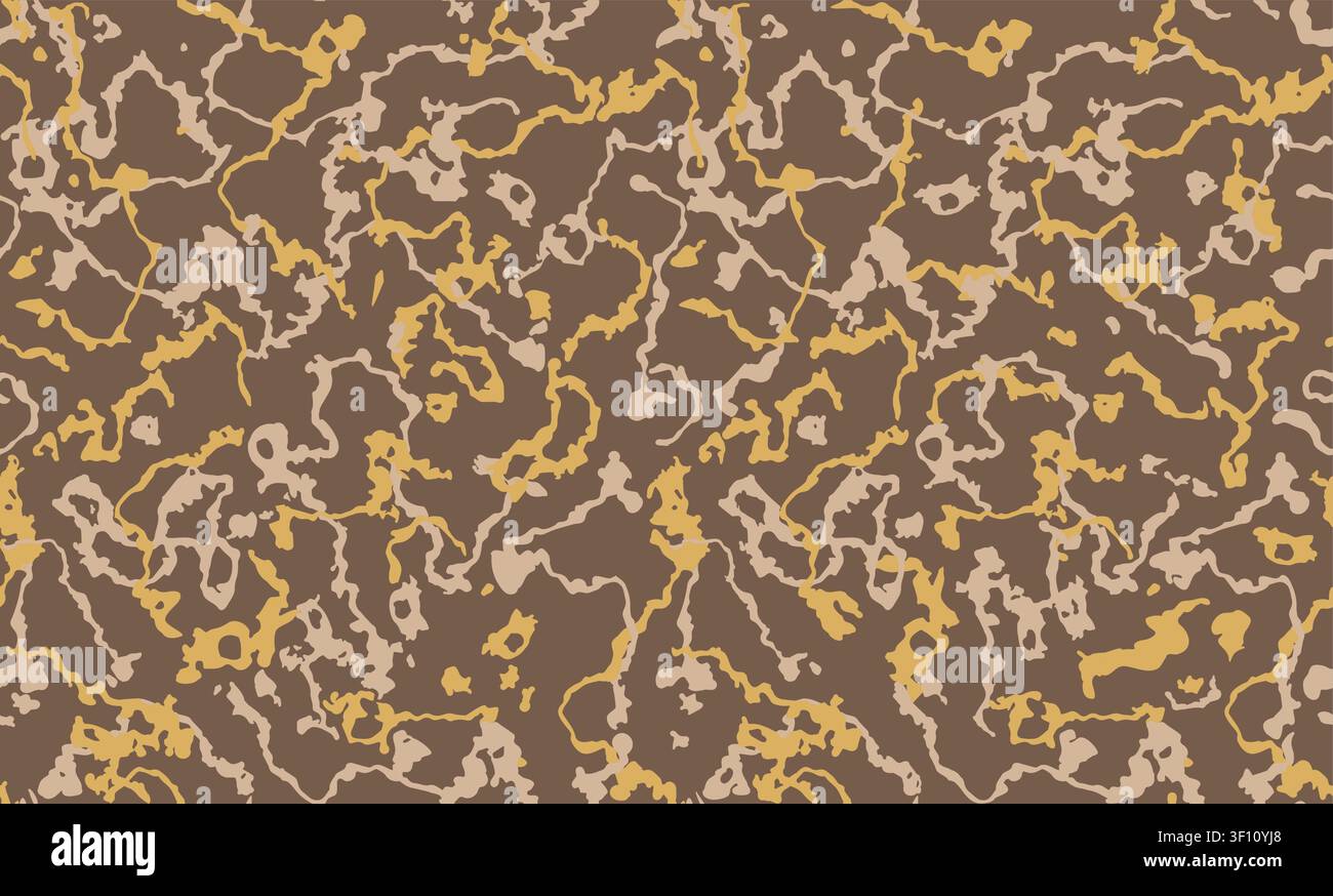 Motivo camouflage senza cuciture. Motivo vettoriale camouflage di foresta autunnale Illustrazione Vettoriale