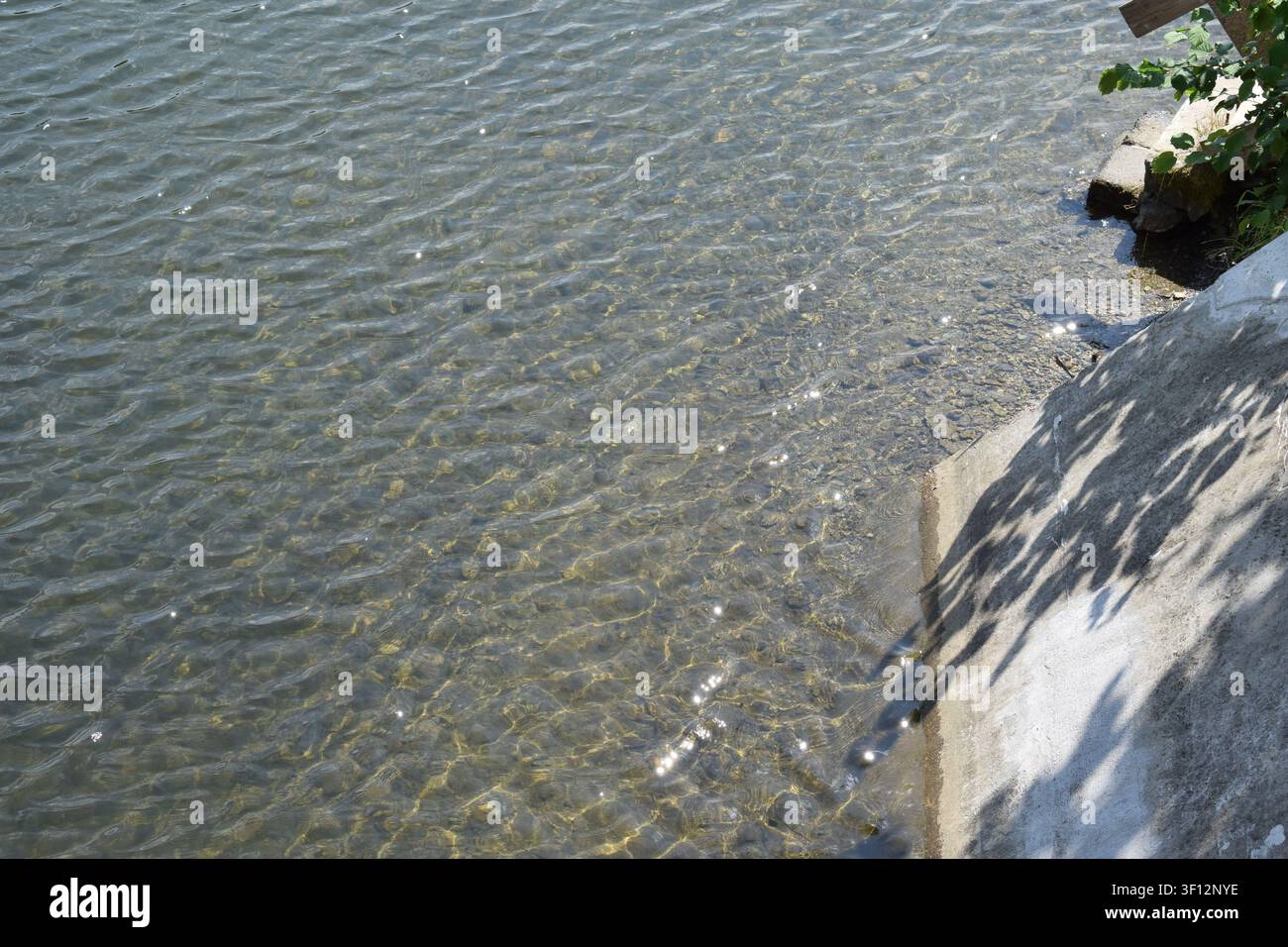 Lago artificiale Bütgenbacher See in Belgio Foto Stock
