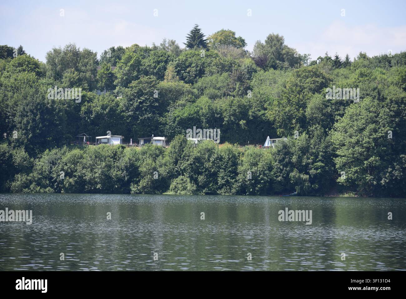 Lago artificiale Bütgenbacher See in Belgio Foto Stock
