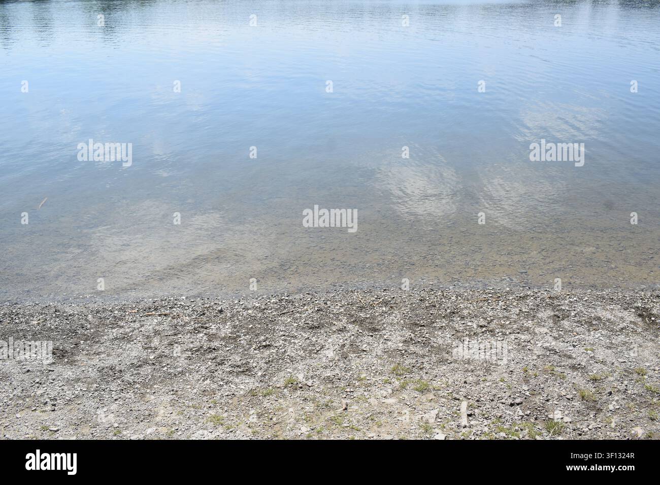 Lago artificiale Bütgenbacher See in Belgio Foto Stock