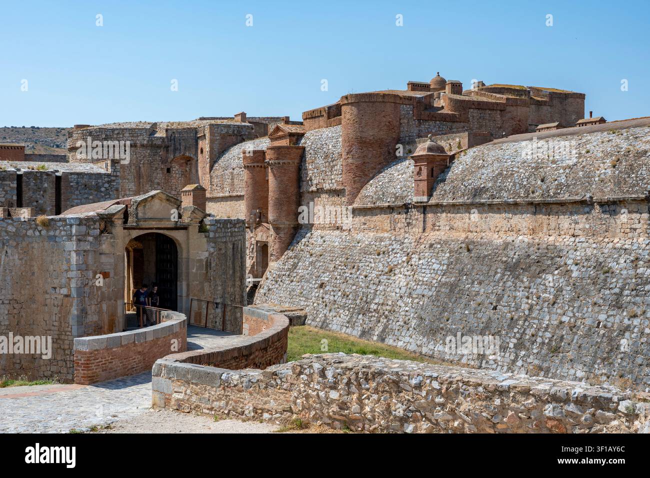 Château de Salses, Salses, Occitanie, Francia Foto Stock