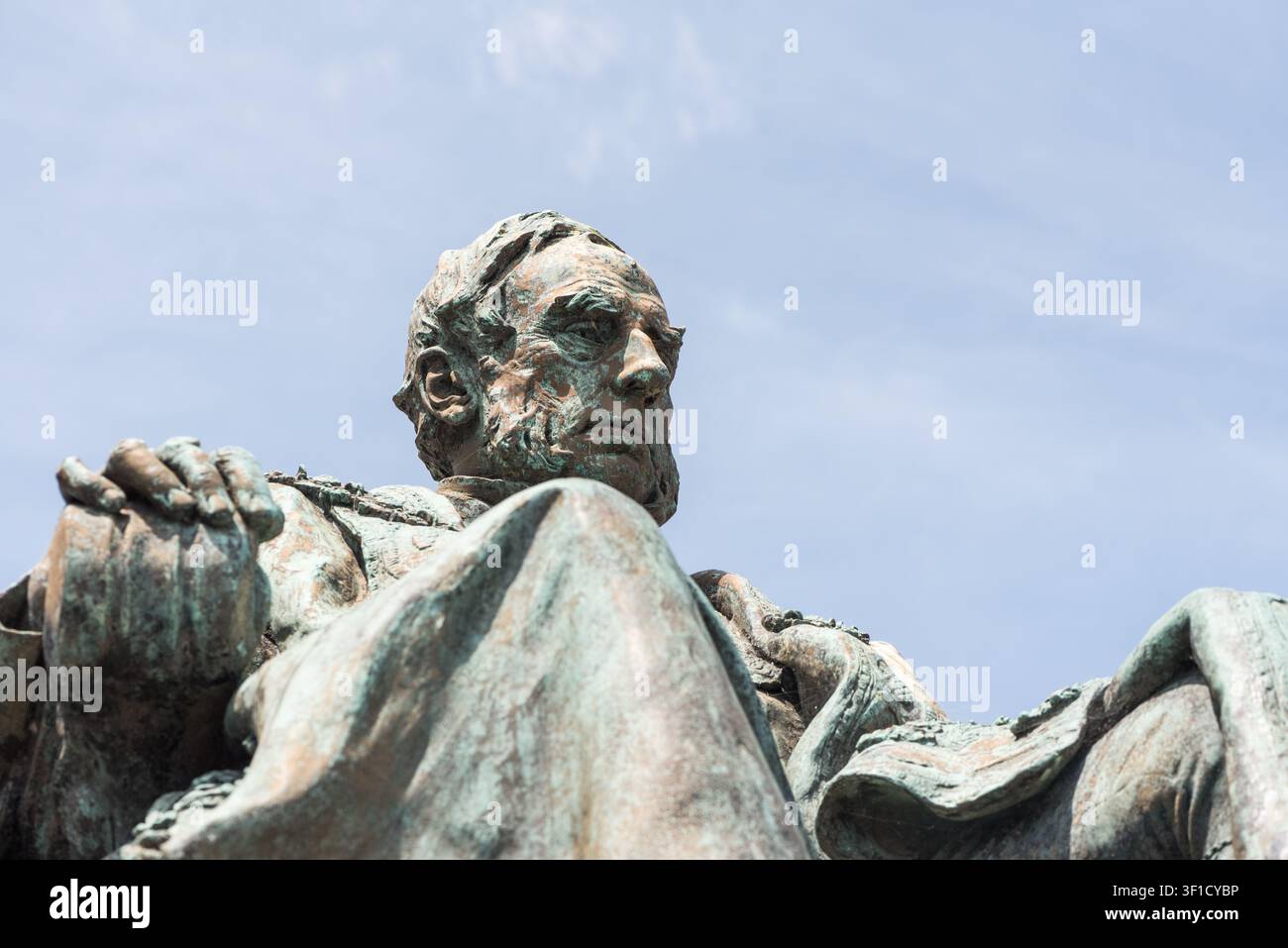 Statua di Spencer Compton, 8° conte di Devonshire, sindaco di Eastbourne 1897/8 Foto Stock