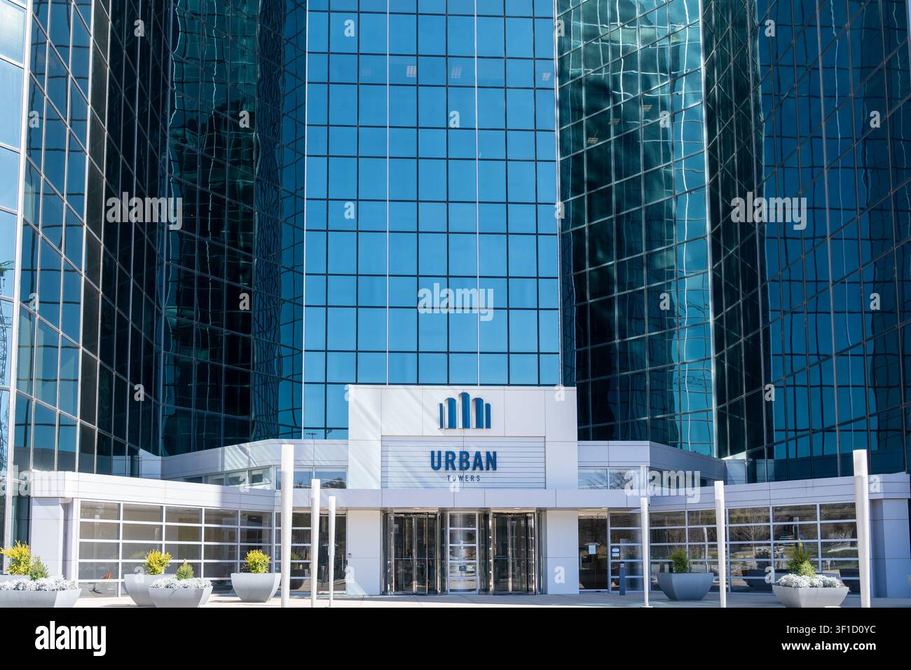 Torri urbani a Irving, Texas, USA. Foto Stock