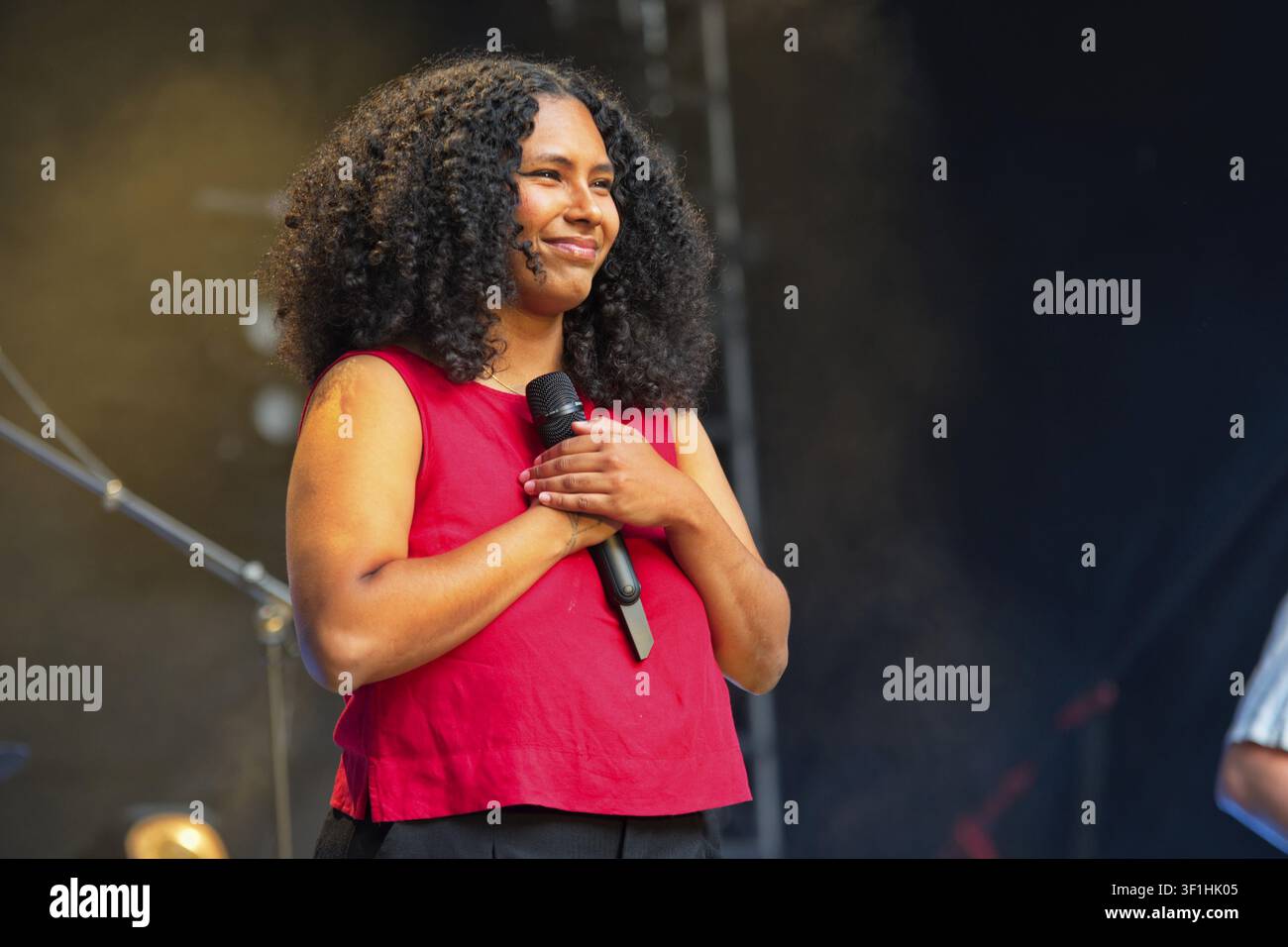 Charlotte Colace al festival musicale DURCHLUeFTEN (9 luglio - 1 agosto 2026), Schlueterhof presso l’Humboldt Forum, Berlino, 11 luglio 2026 Foto Stock