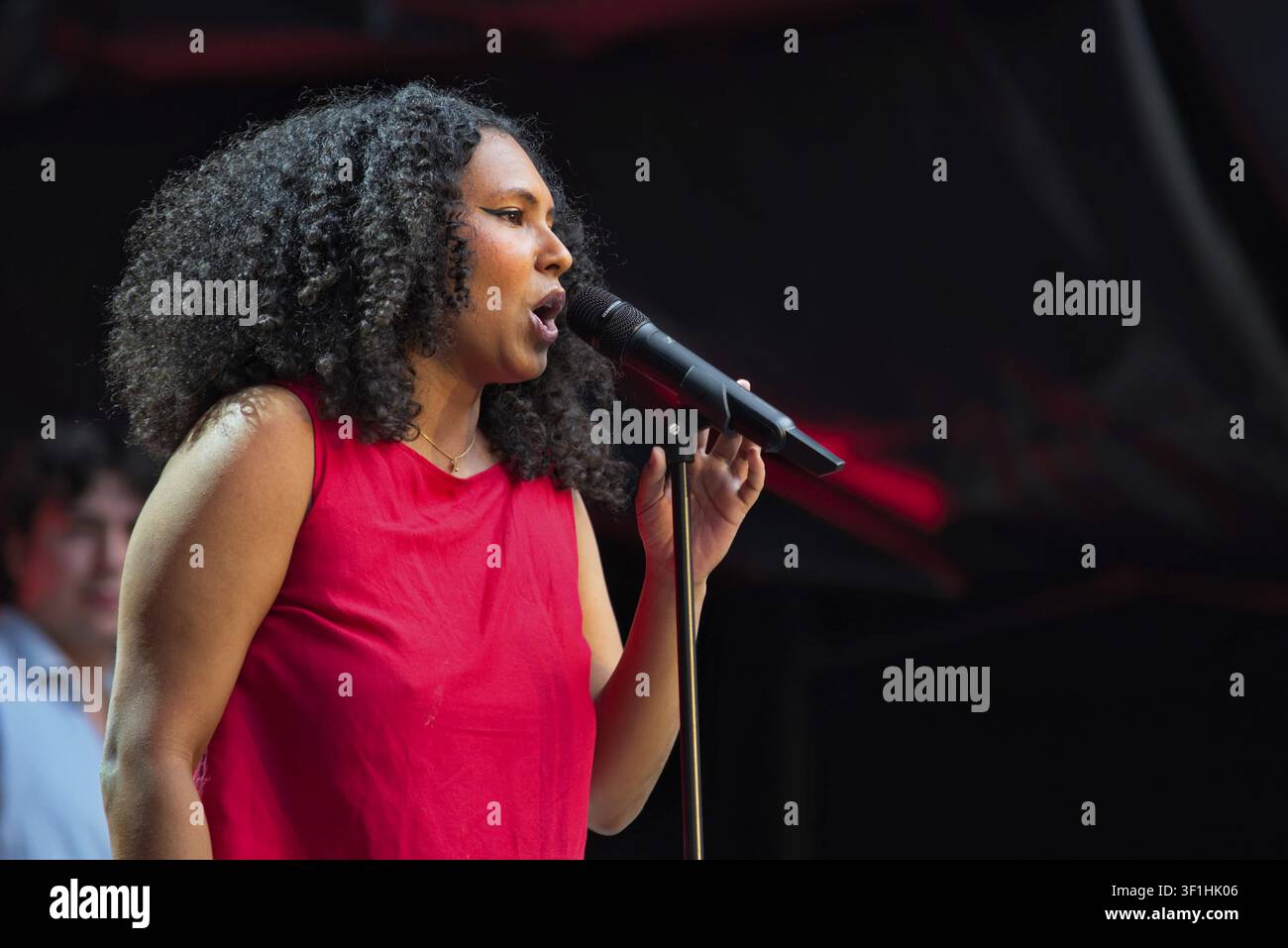 Charlotte Colace al festival musicale DURCHLUeFTEN (9 luglio - 1 agosto 2026), Schlueterhof presso l’Humboldt Forum, Berlino, 11 luglio 2026 Foto Stock