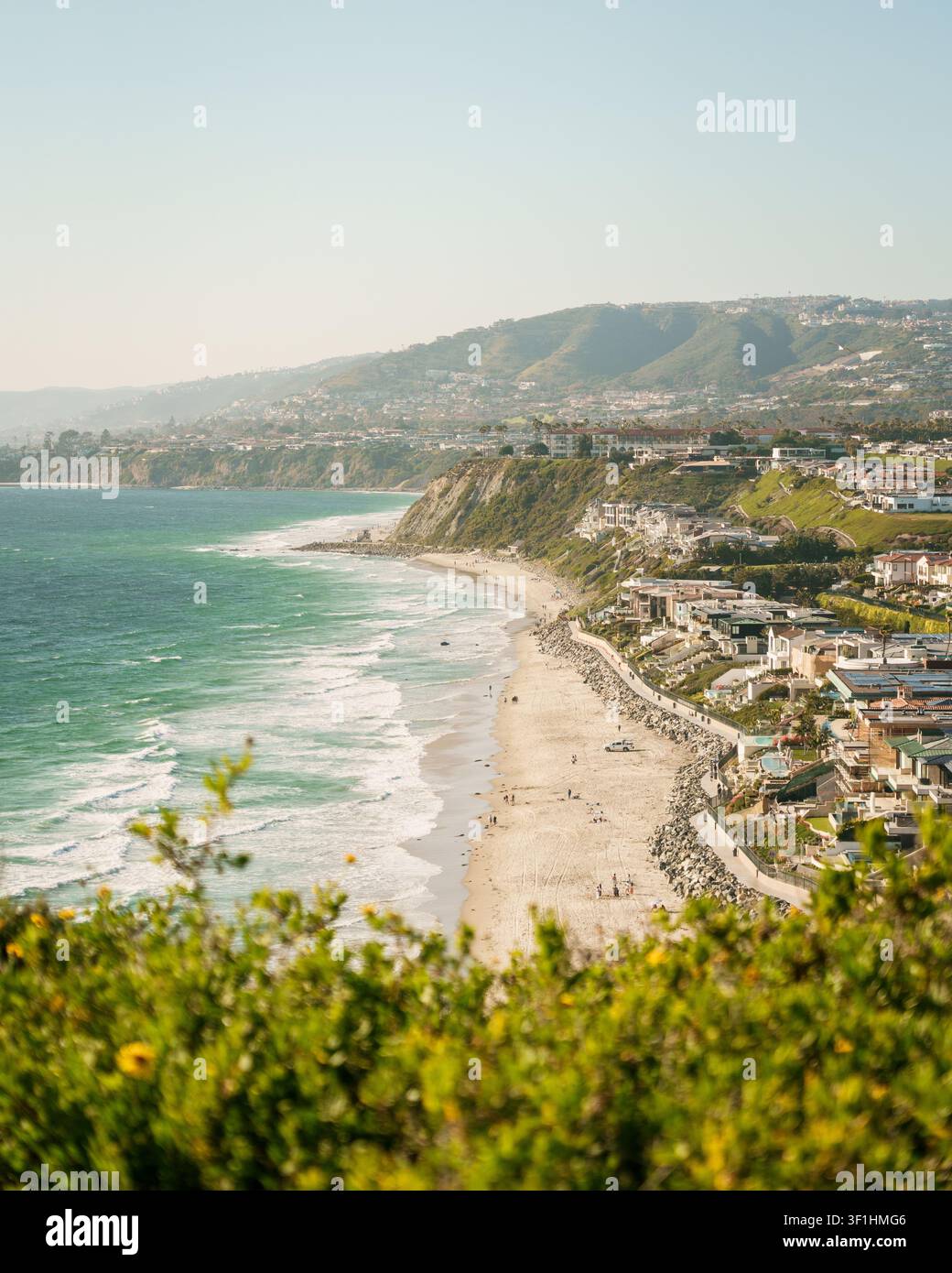 Vista su Strands Beach, Dana Point, California Foto Stock