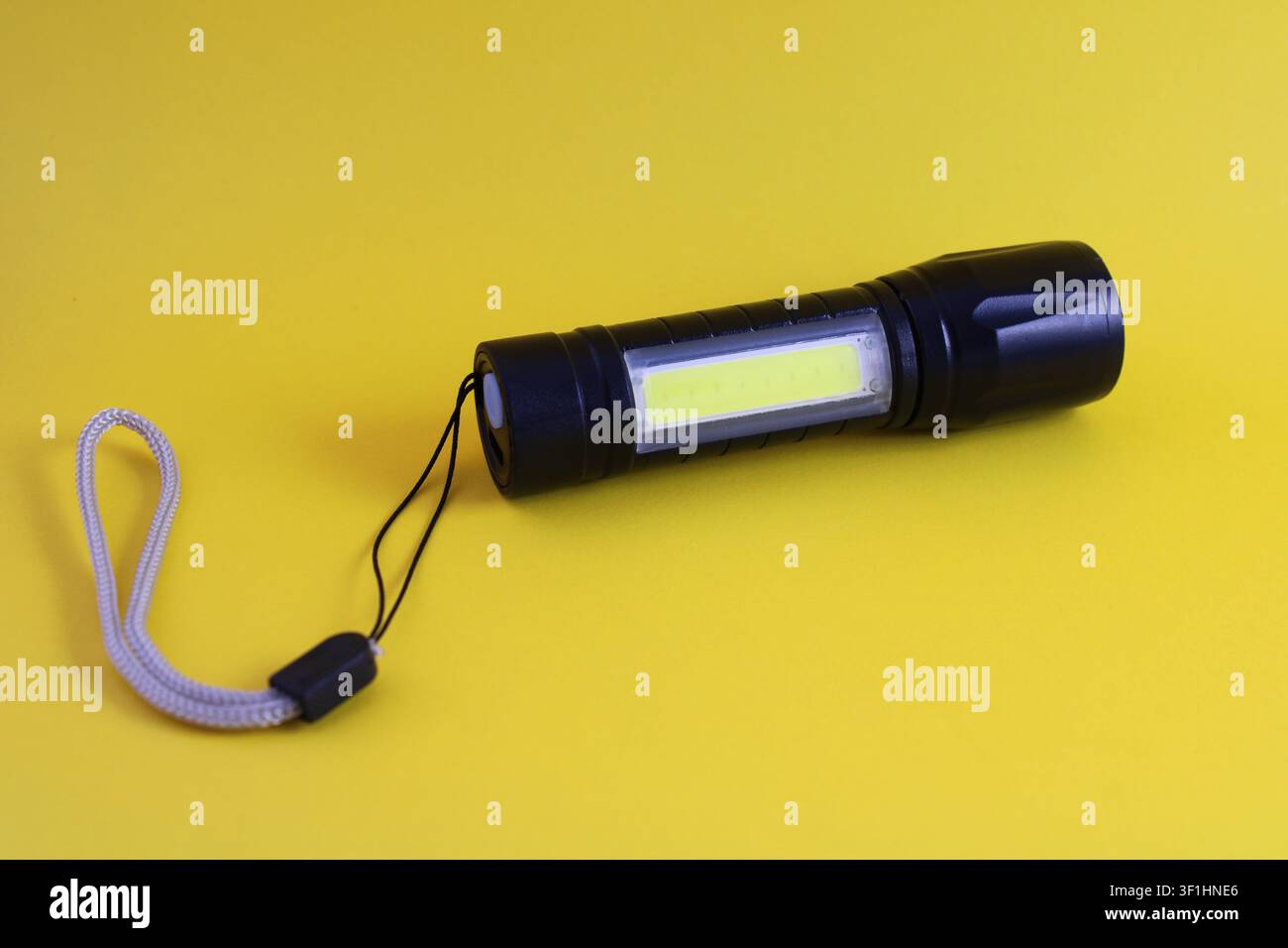 Piccola torcia LED ricaricabile da tasca Foto Stock