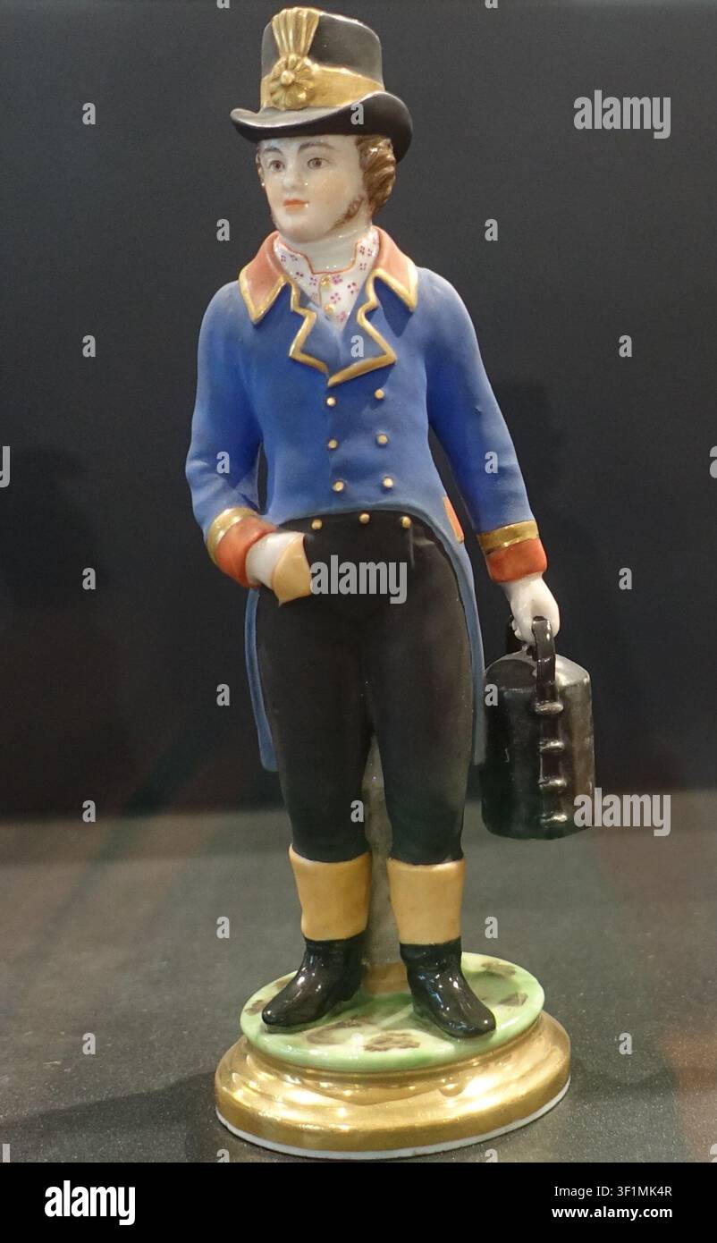 Piede. Scultura della serie "La Lanterna Magica". Provincia di Mosca, villaggio di Verbilki, Fabbrica di Porcellana Gardner. Anni 1820. Museo di Arte Decorativa Russa. Foto Stock
