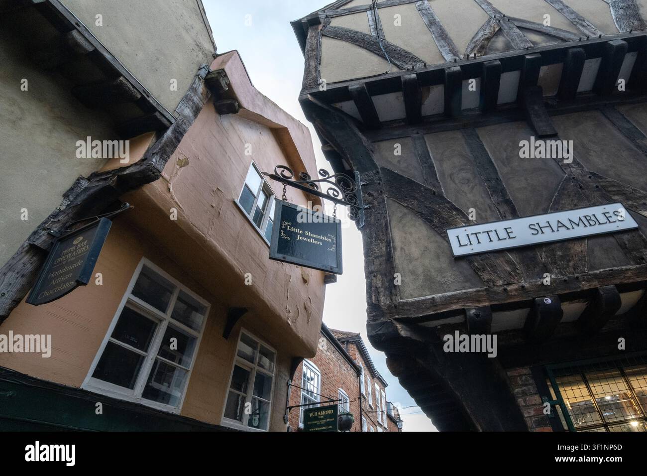 Little Shambles a York City, York UK Foto Stock