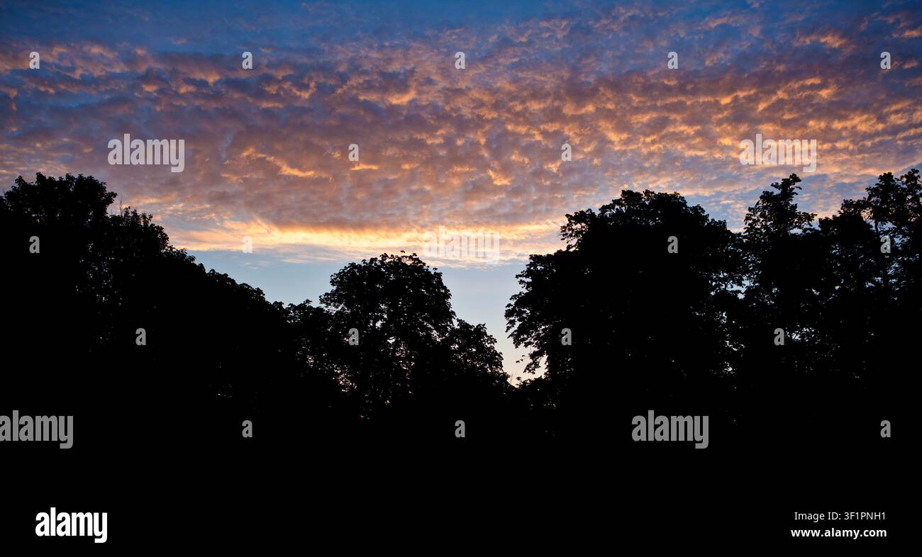 Ecco che arriva il sole Foto Stock