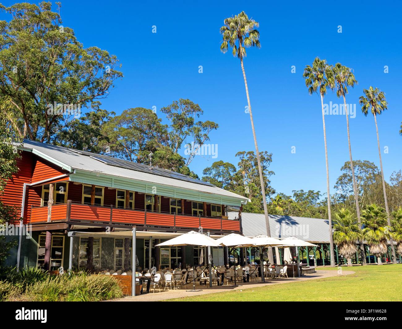 Centro visitatori del Royal National Park nella vecchia Audley Hall Foto Stock