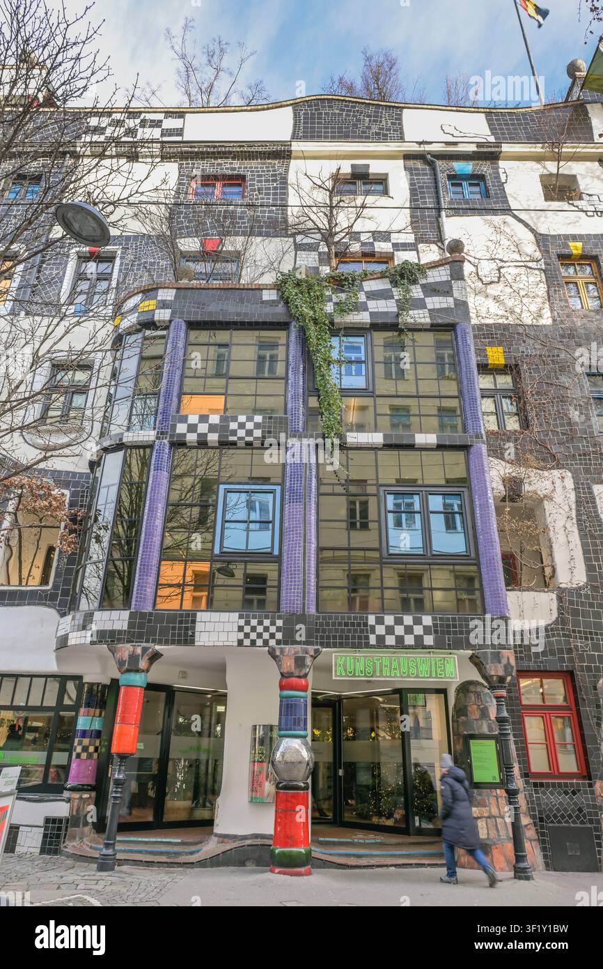 Kunst Haus Wien - Museo Hundertwasser, Untere Weißgerberstraße, Vienna, Austria Foto Stock