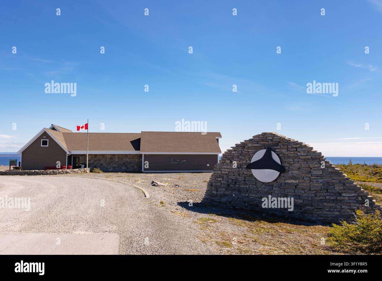 Centro visitatori del sito storico nazionale di Port au Choix su Point Riche sulla Grande Penisola del Nord. Port au Choix, Terranova, Canada Foto Stock